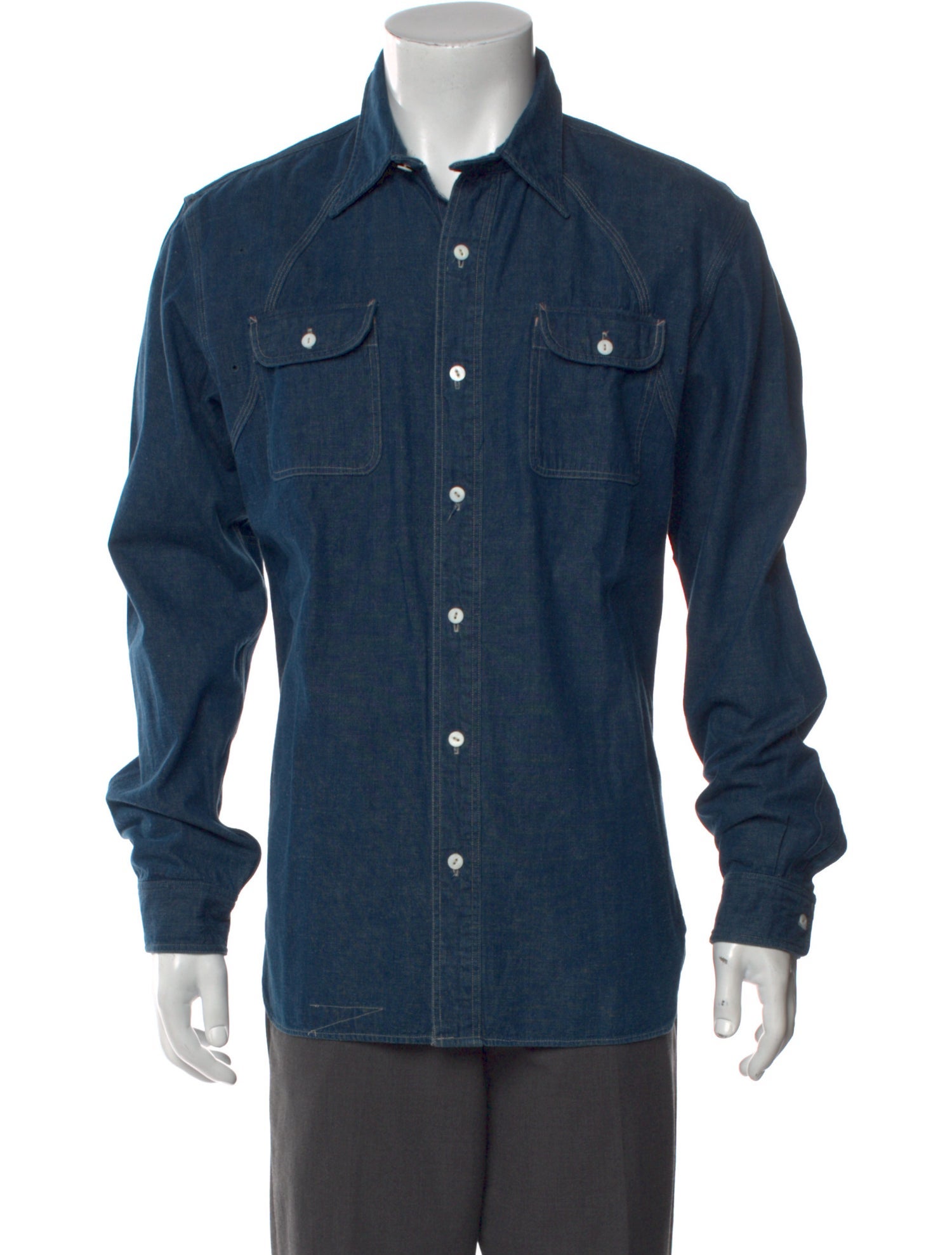 RRL & Co. Long Sleeve Denim Shirt