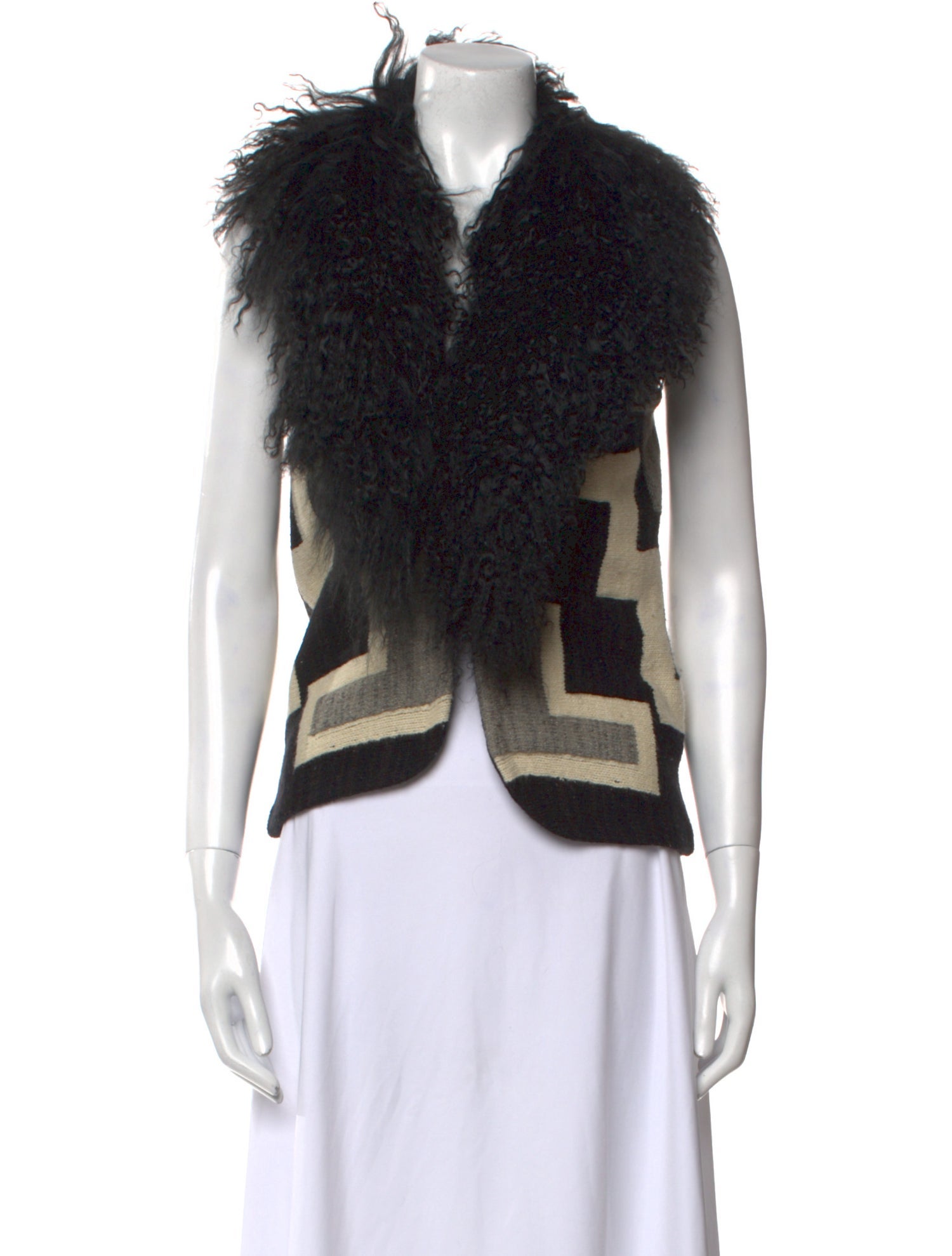 Ralph Lauren Wool Colorblock Pattern Sweater