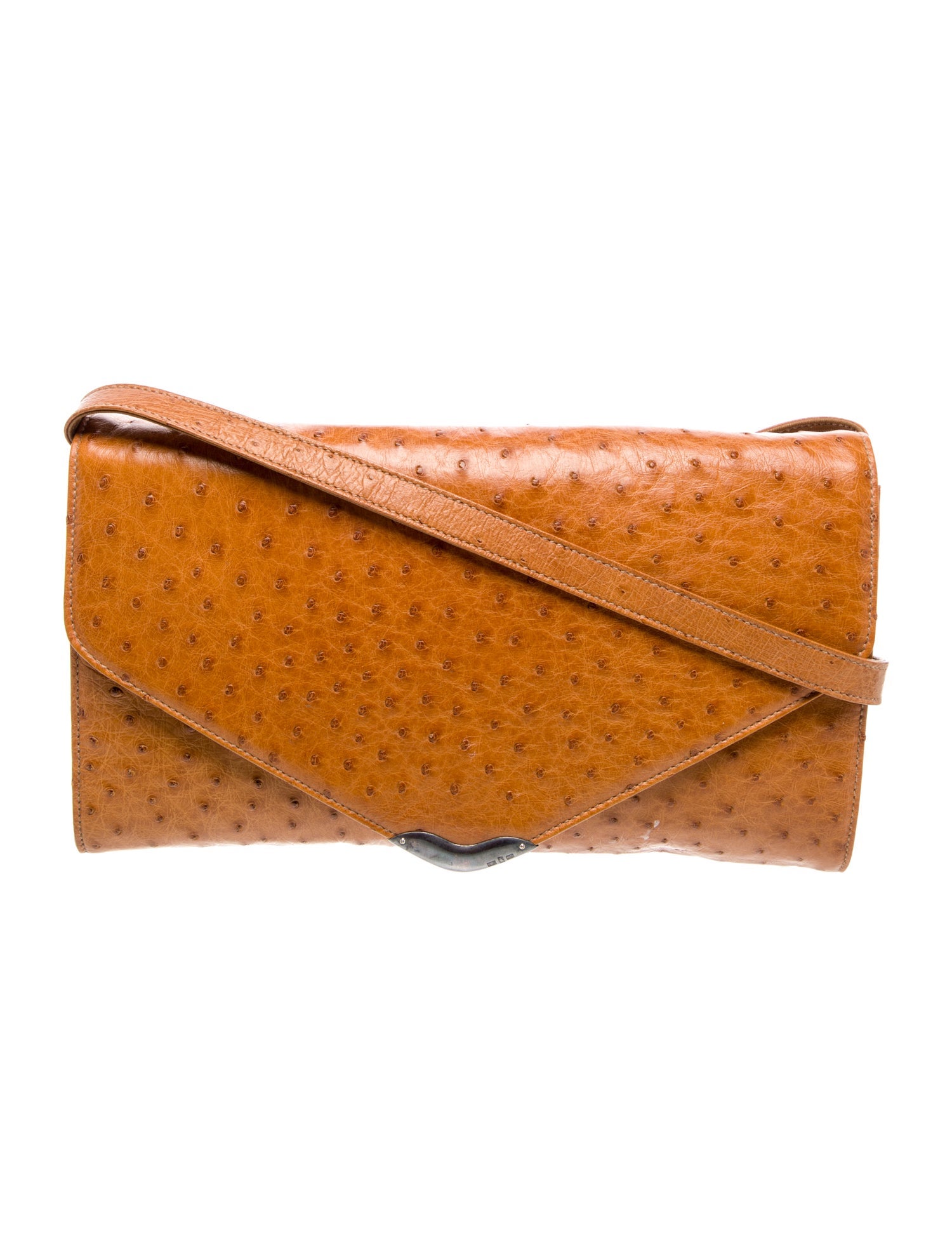 Ralph Lauren Ostrich Crossbody Bag