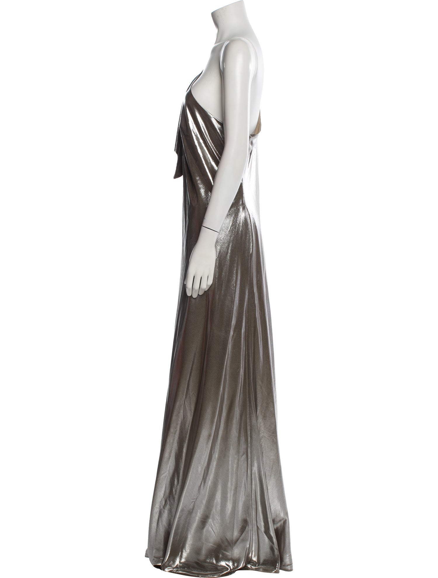 Ralph Lauren One-Shoulder Long Dress