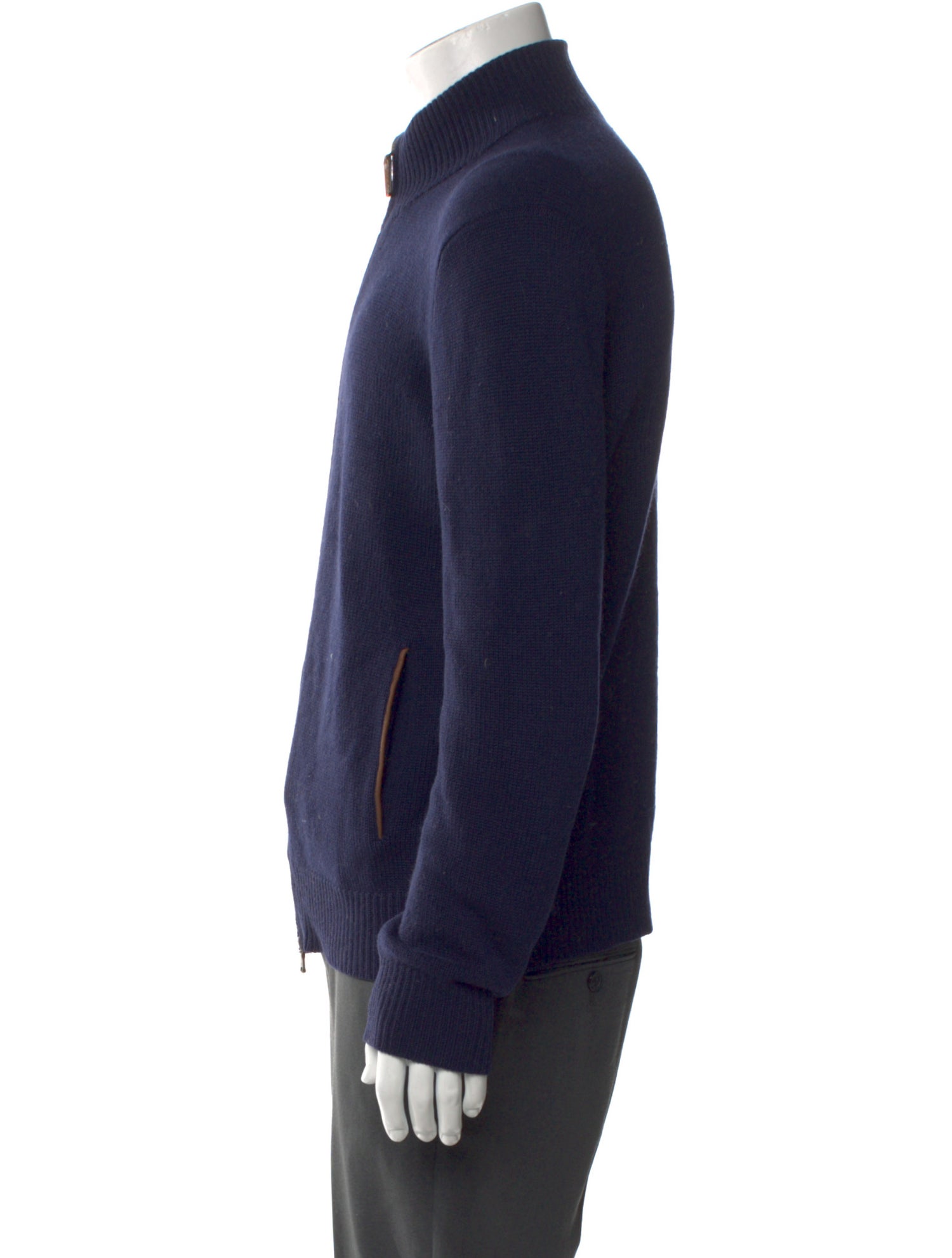 Ralph Lauren Cashmere Mock Neck Cardigan