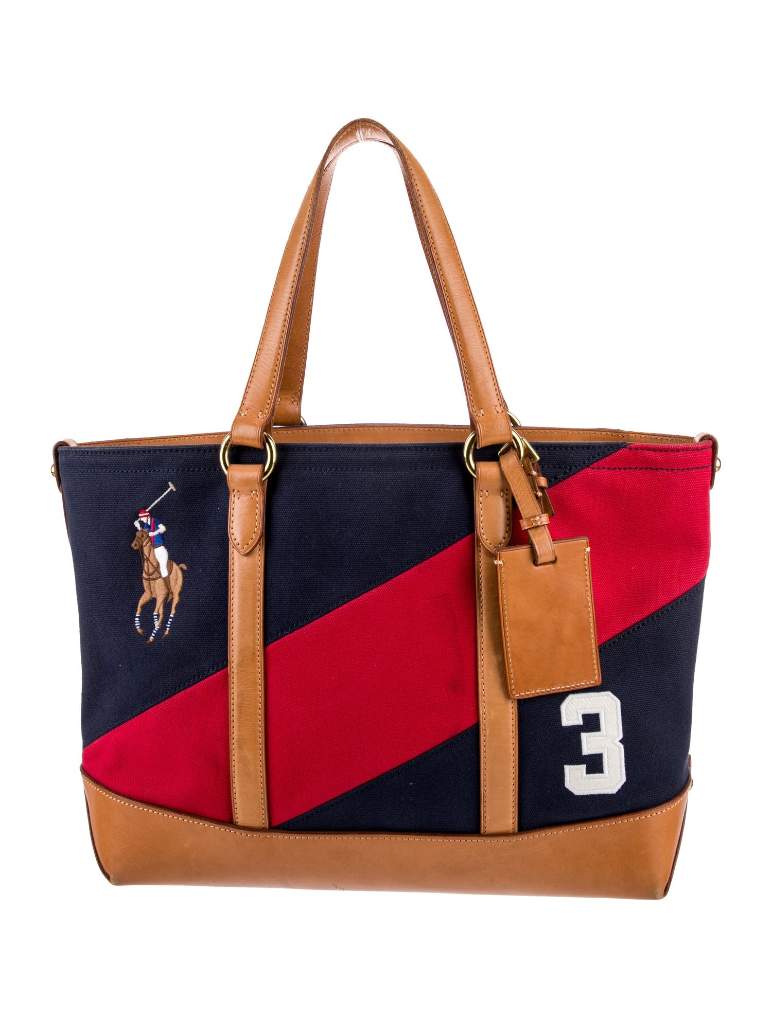 Ralph Lauren Canvas Top Handle Bag