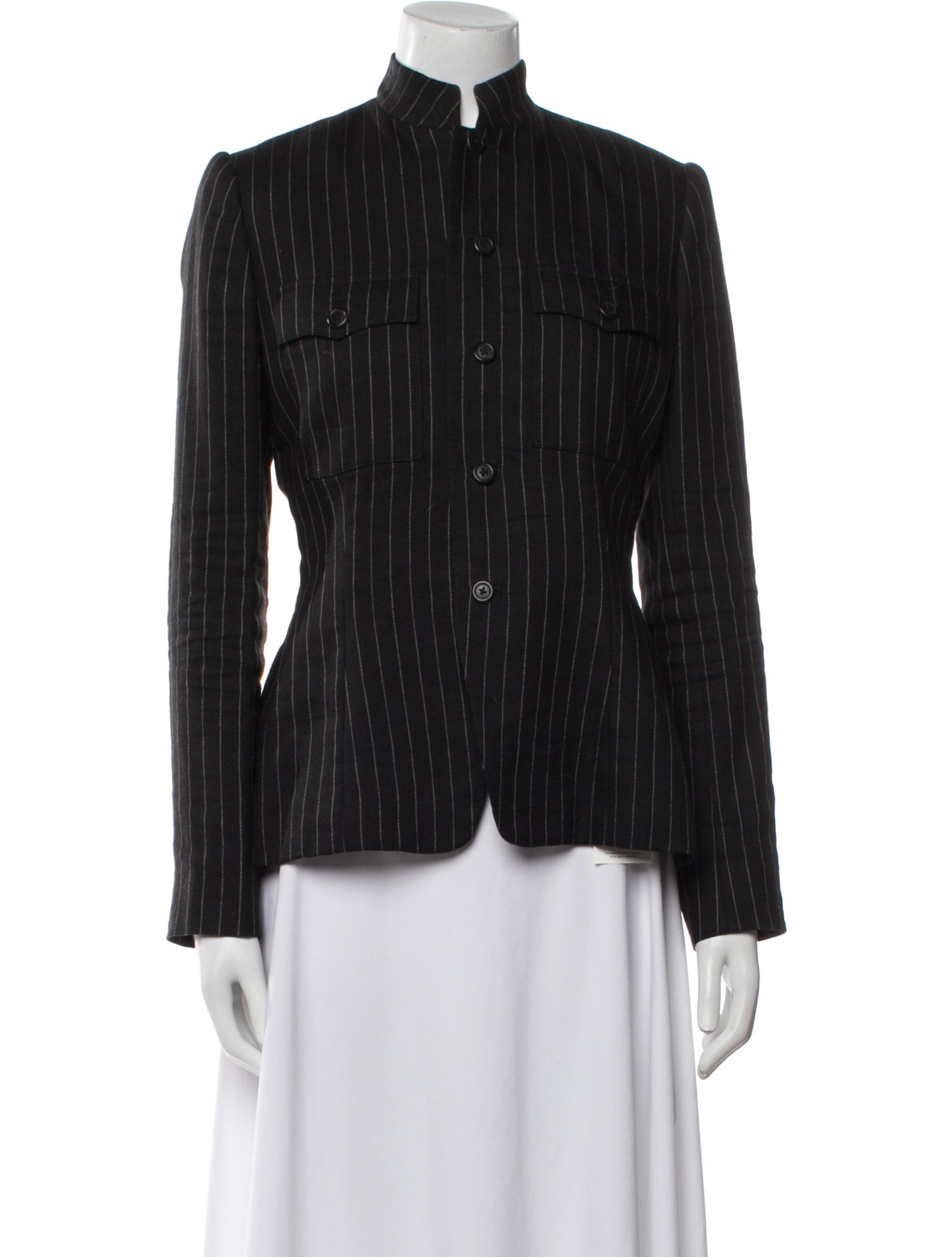 Ralph Lauren Collection Linen Striped Jacket