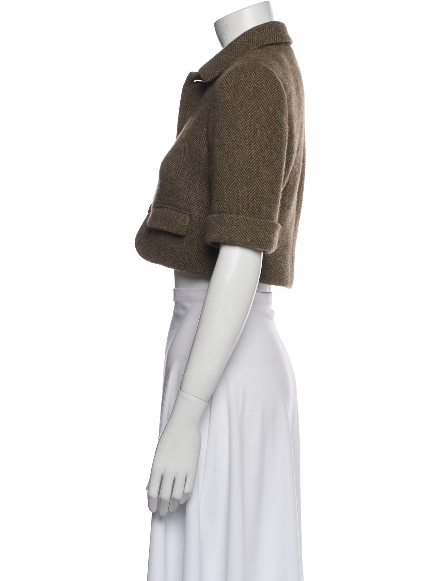 Ralph Lauren Wool Striped Bolero