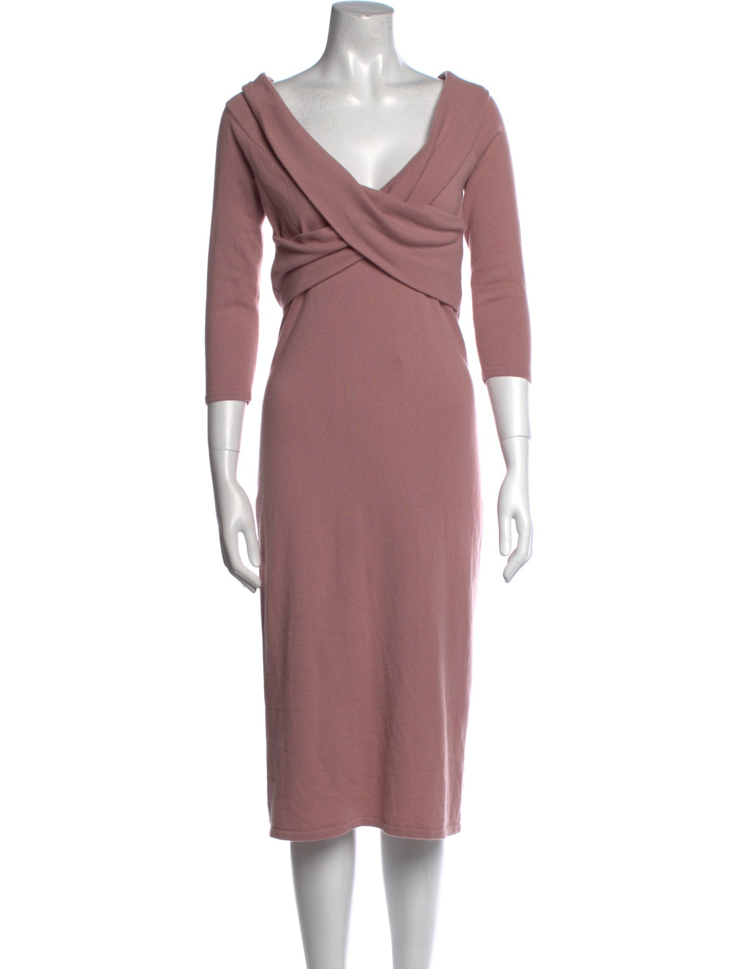 Ralph Lauren Cashmere Midi Length Dress