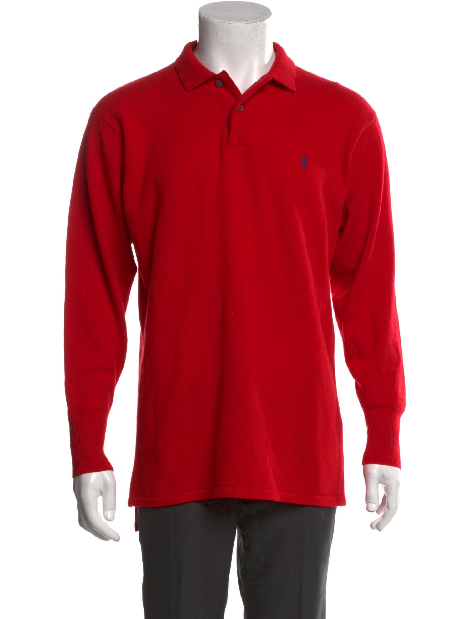 Ralph Lauren Lambswool Collar Polo Sweater