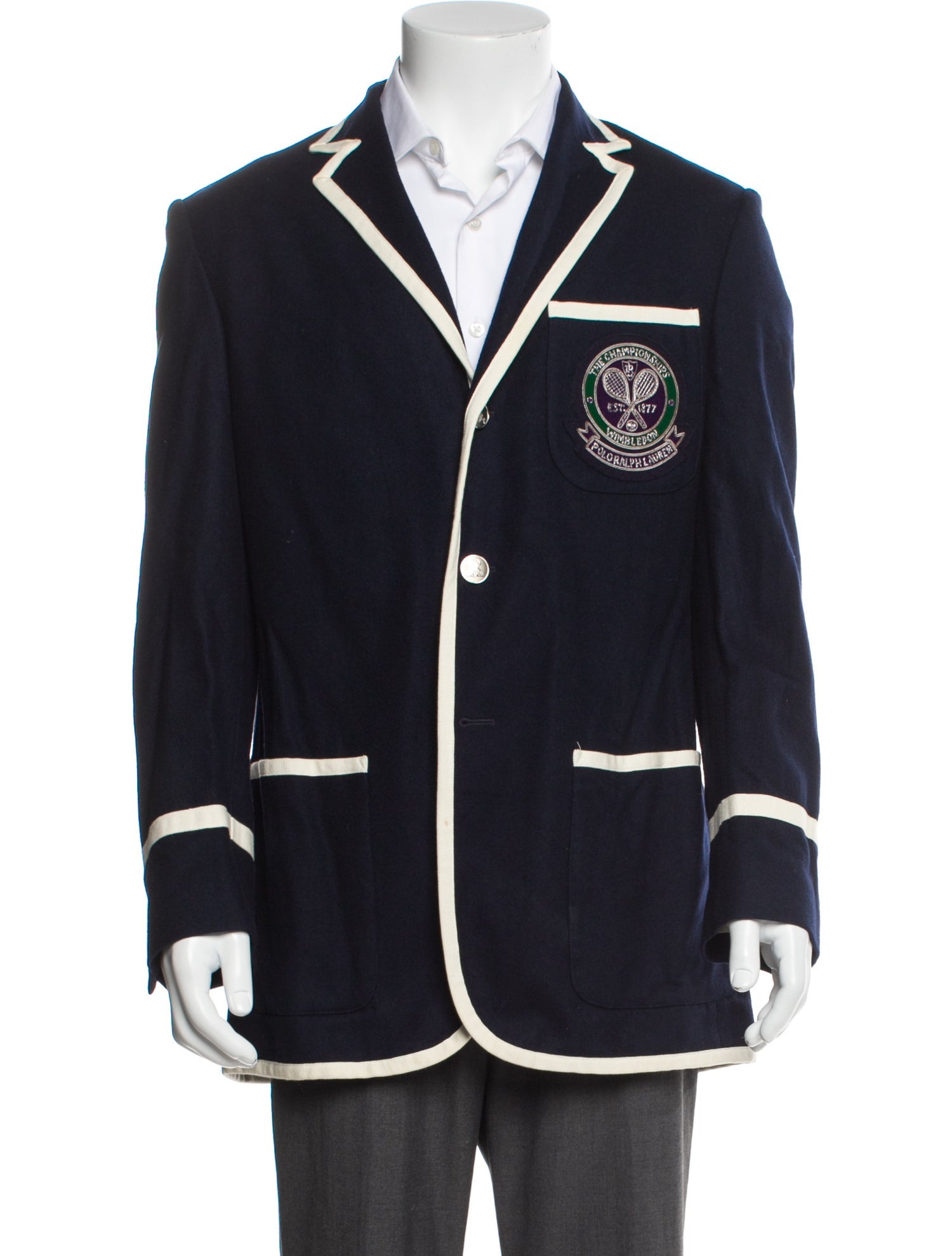 Ralph Lauren Striped Peacoat