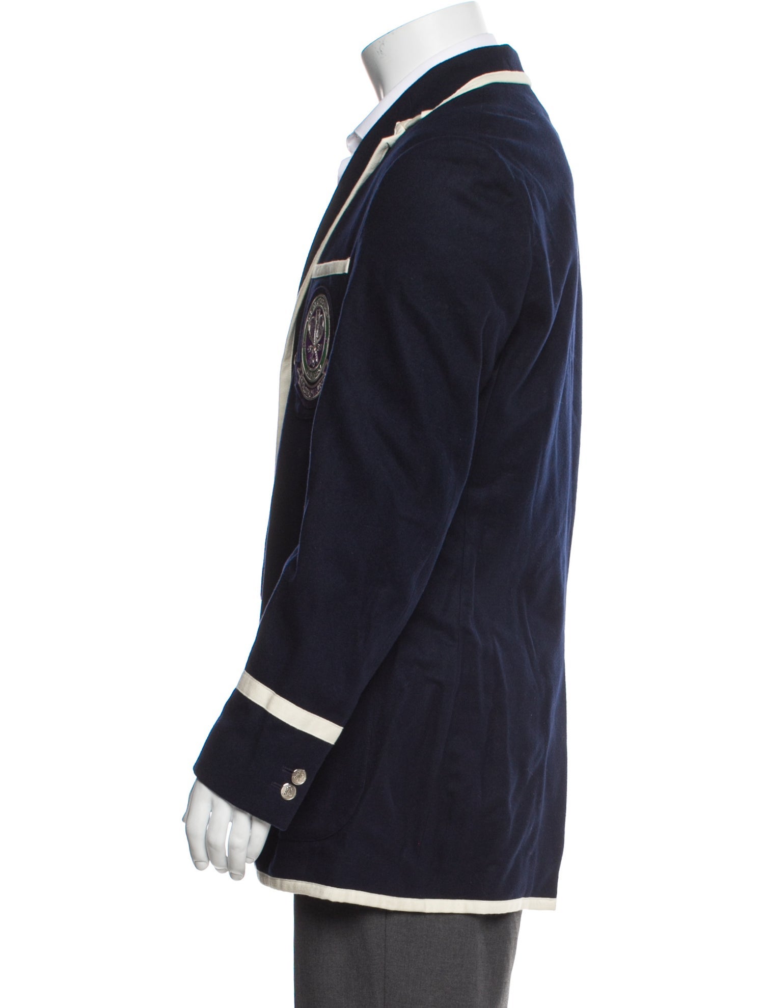 Ralph Lauren Striped Peacoat