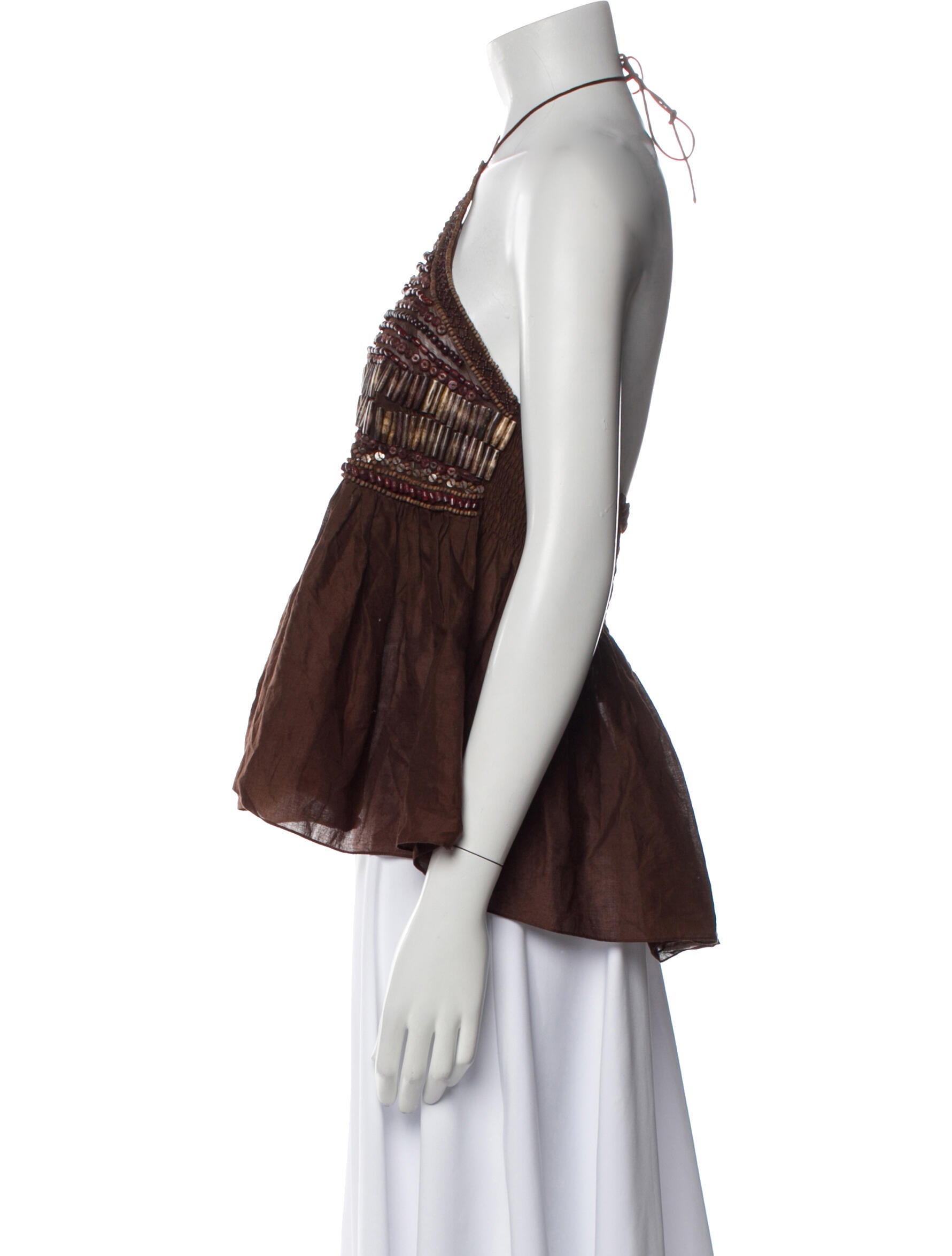 Ralph Lauren Nylon Halterneck Top