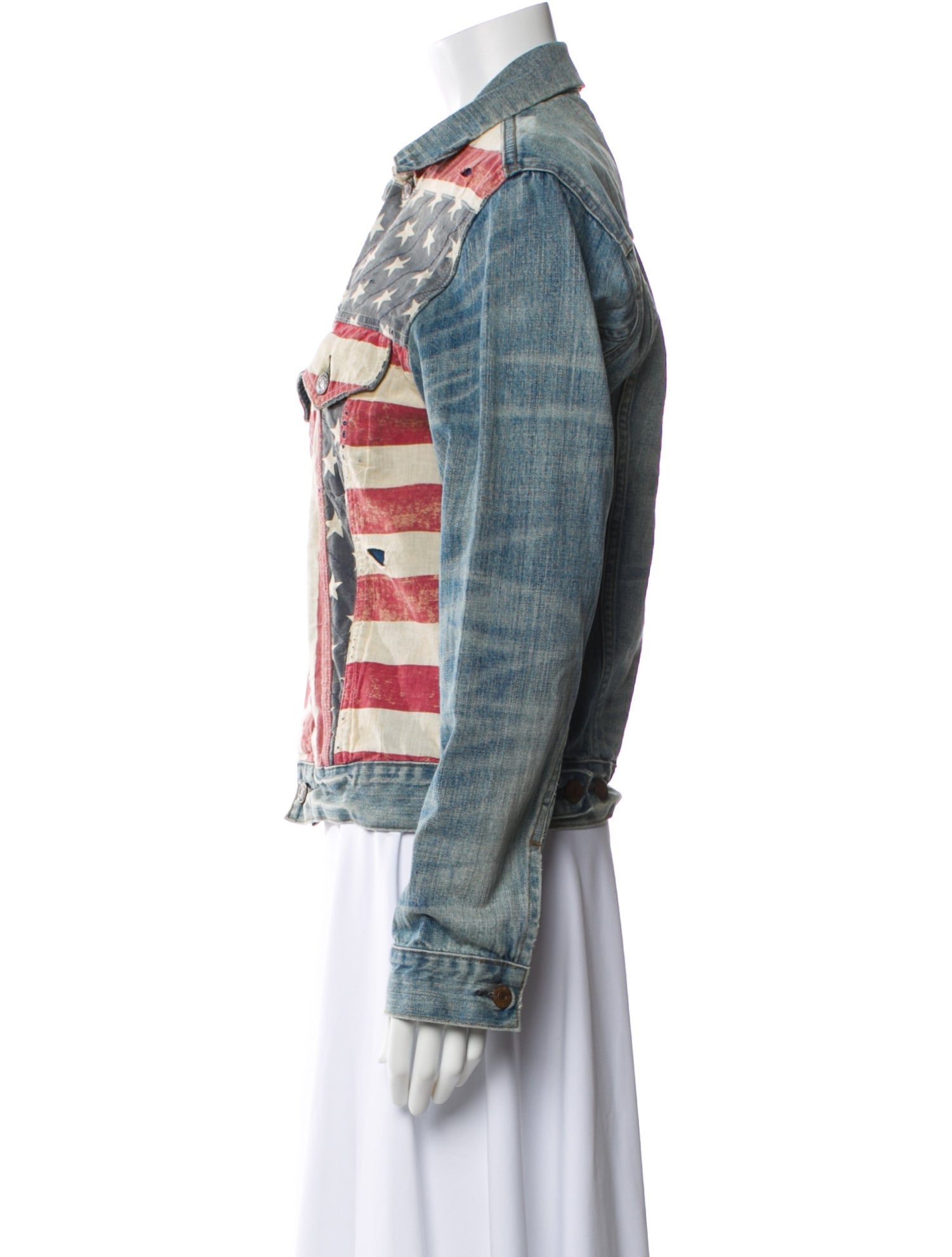 Ralph Lauren Denim & Supply Plaid Print Denim Jacket