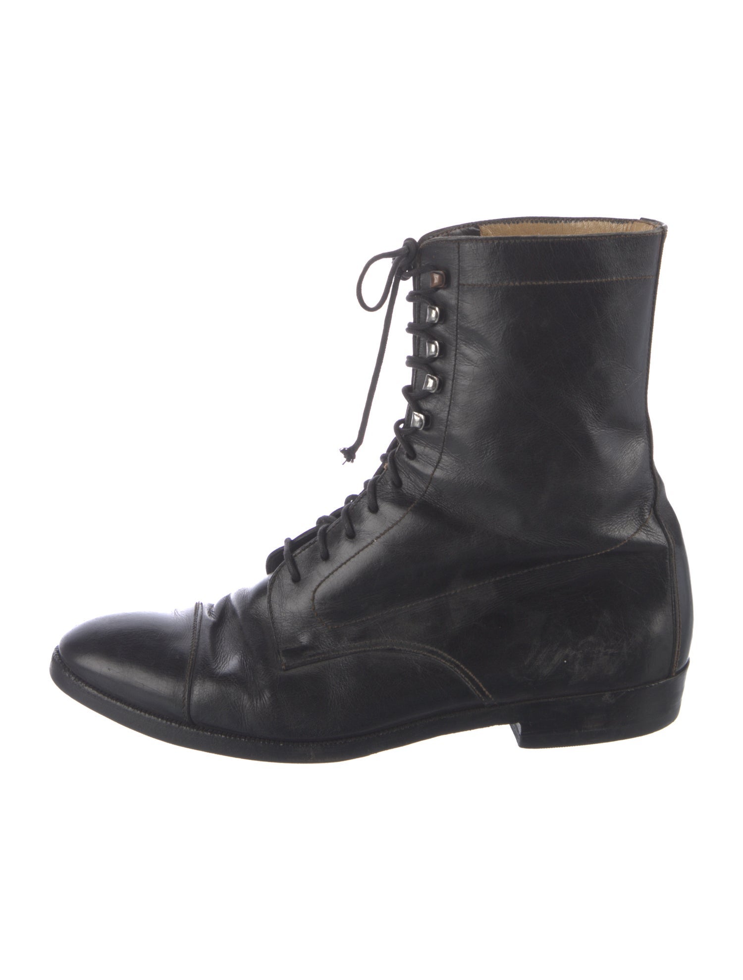 Ralph Lauren Leather Combat Boots