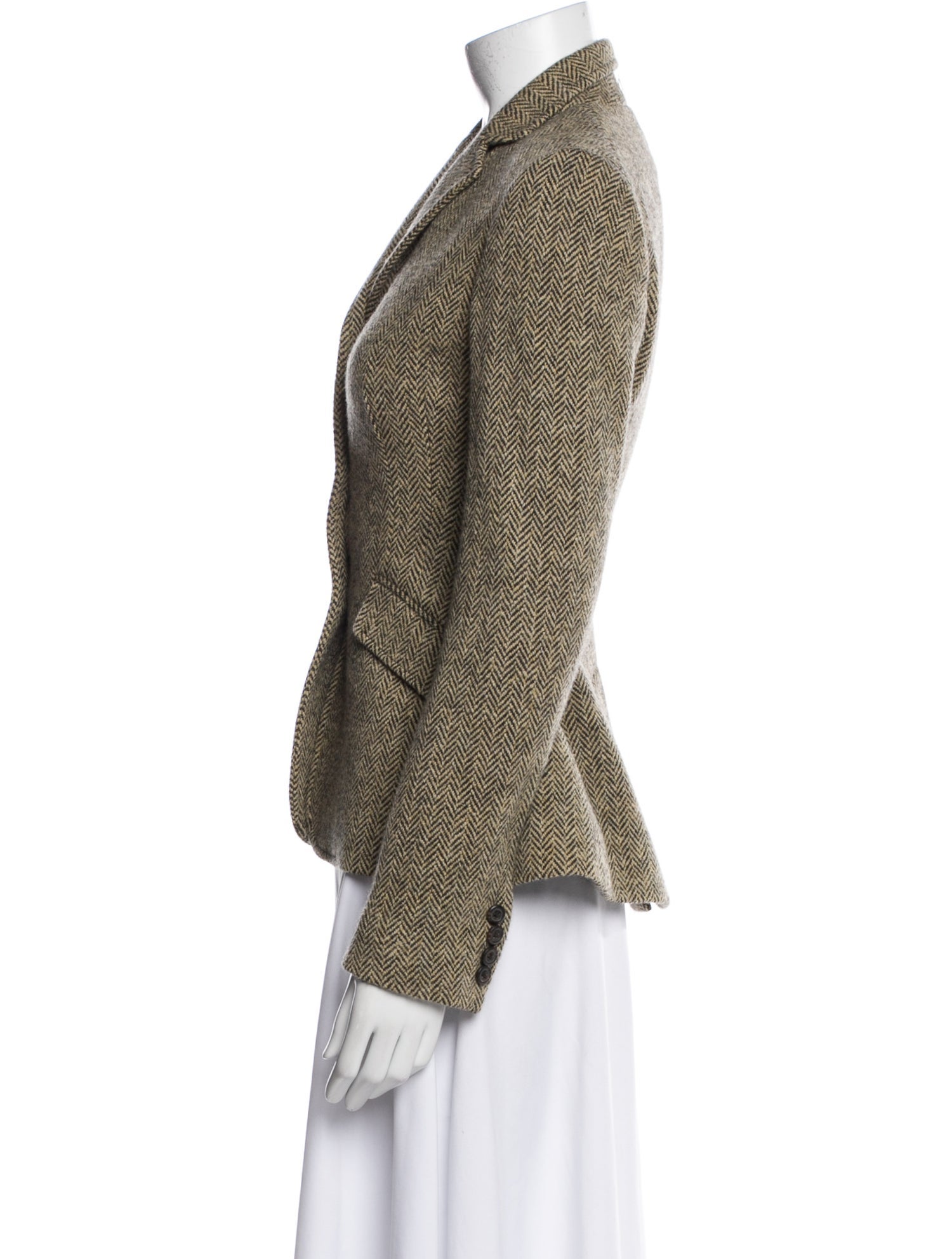 Ralph Lauren Wool Tweed Pattern Blazer