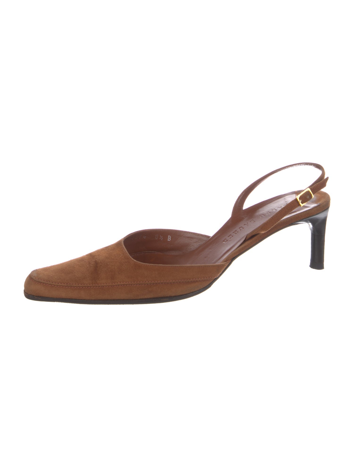 Ralph Lauren Suede Slingback Pumps