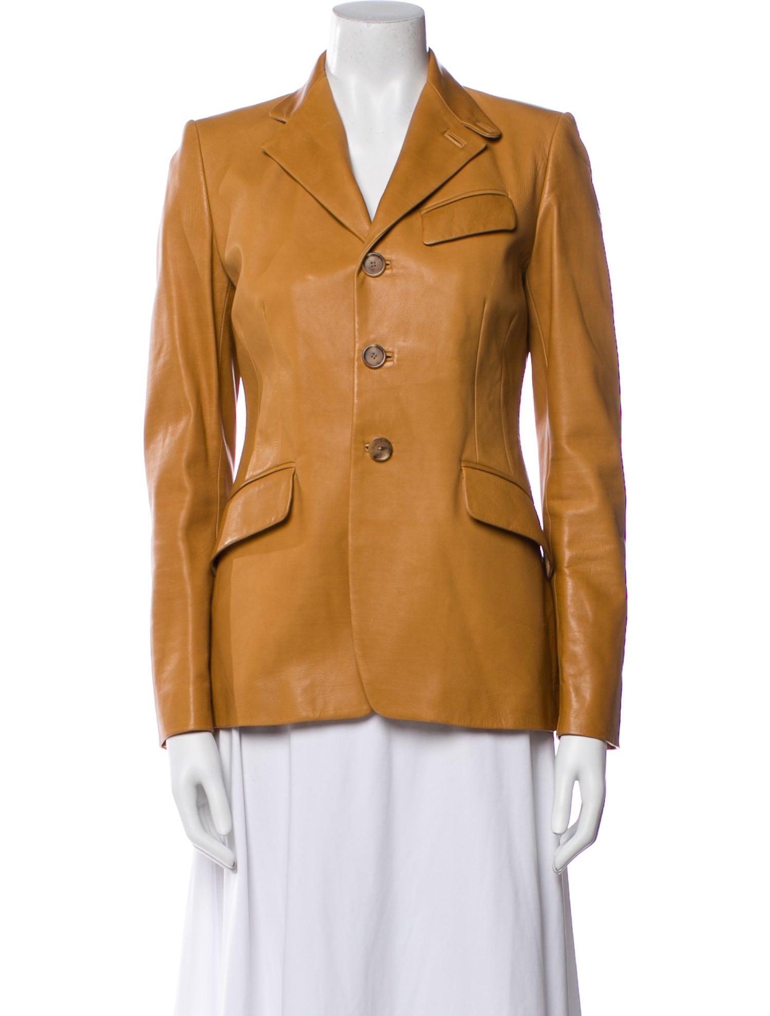 Ralph Lauren Calf Leather Blazer