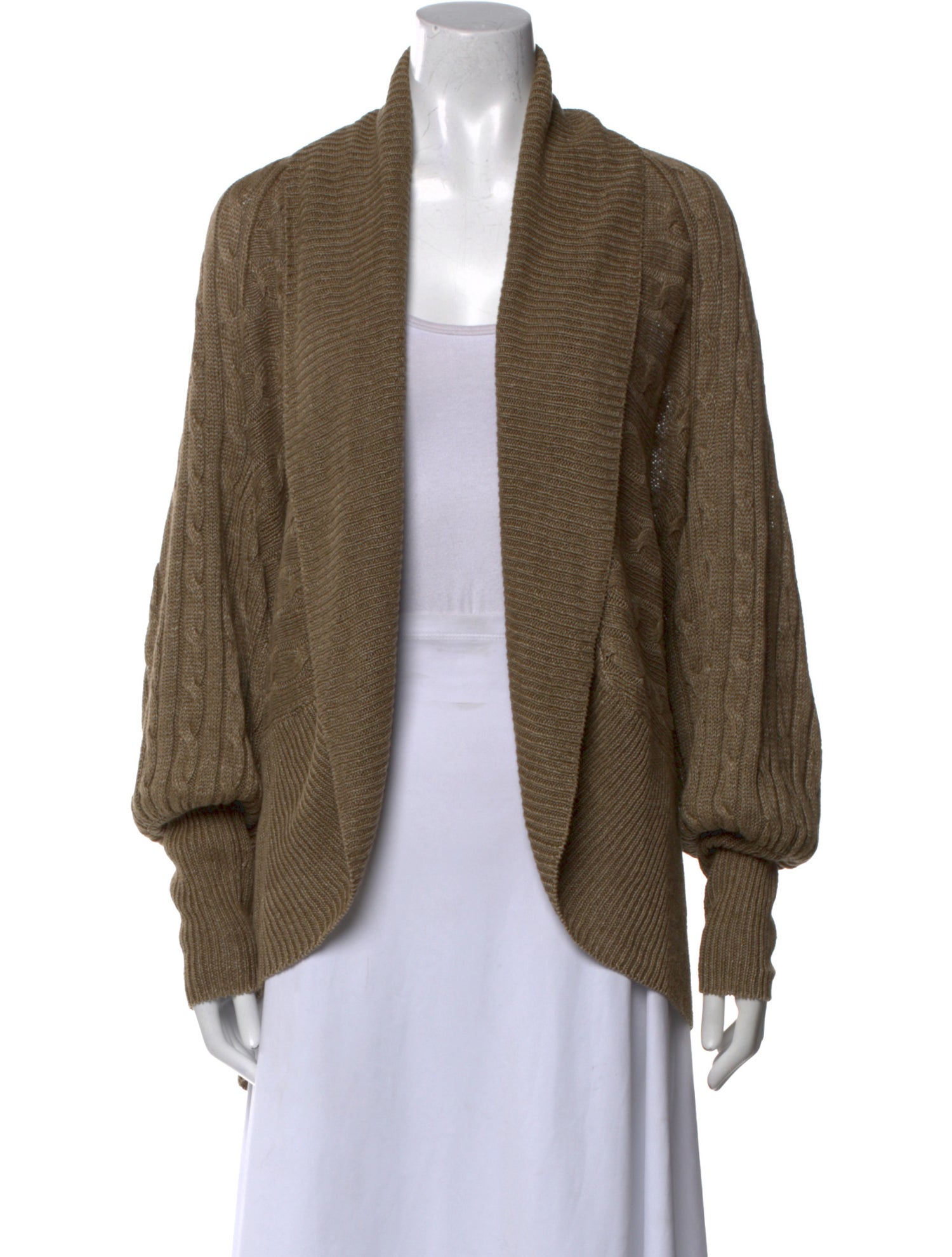 Ralph Lauren Linen Open Front Sweater