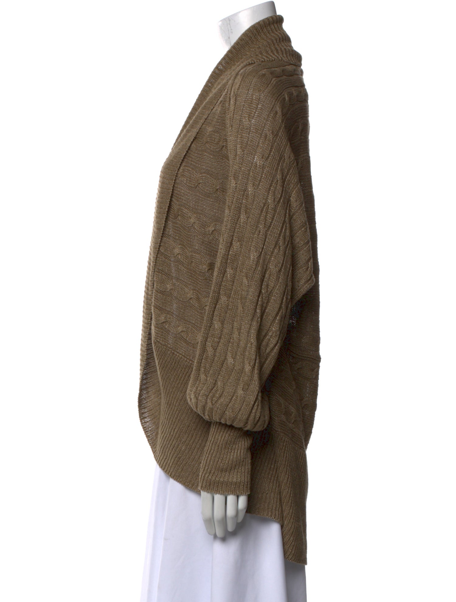 Ralph Lauren Linen Open Front Sweater