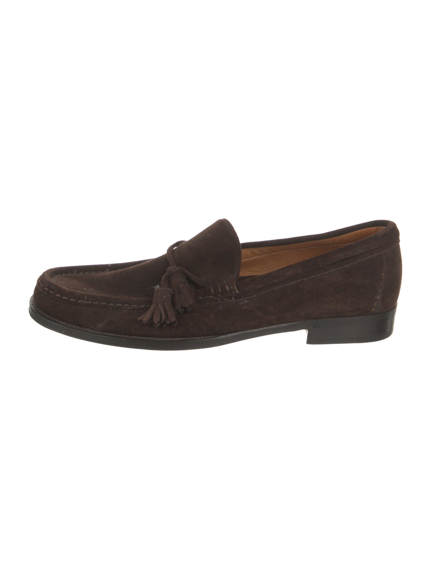 Ralph Lauren Suede Tassel Accents Dress Loafers