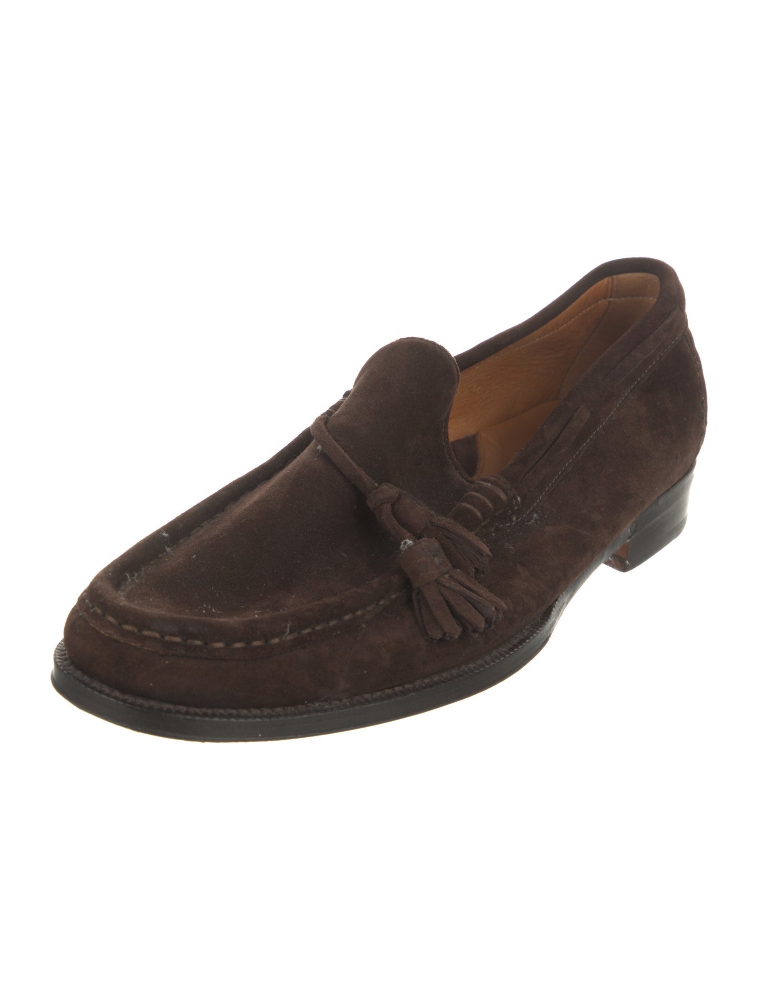 Ralph Lauren Suede Tassel Accents Dress Loafers