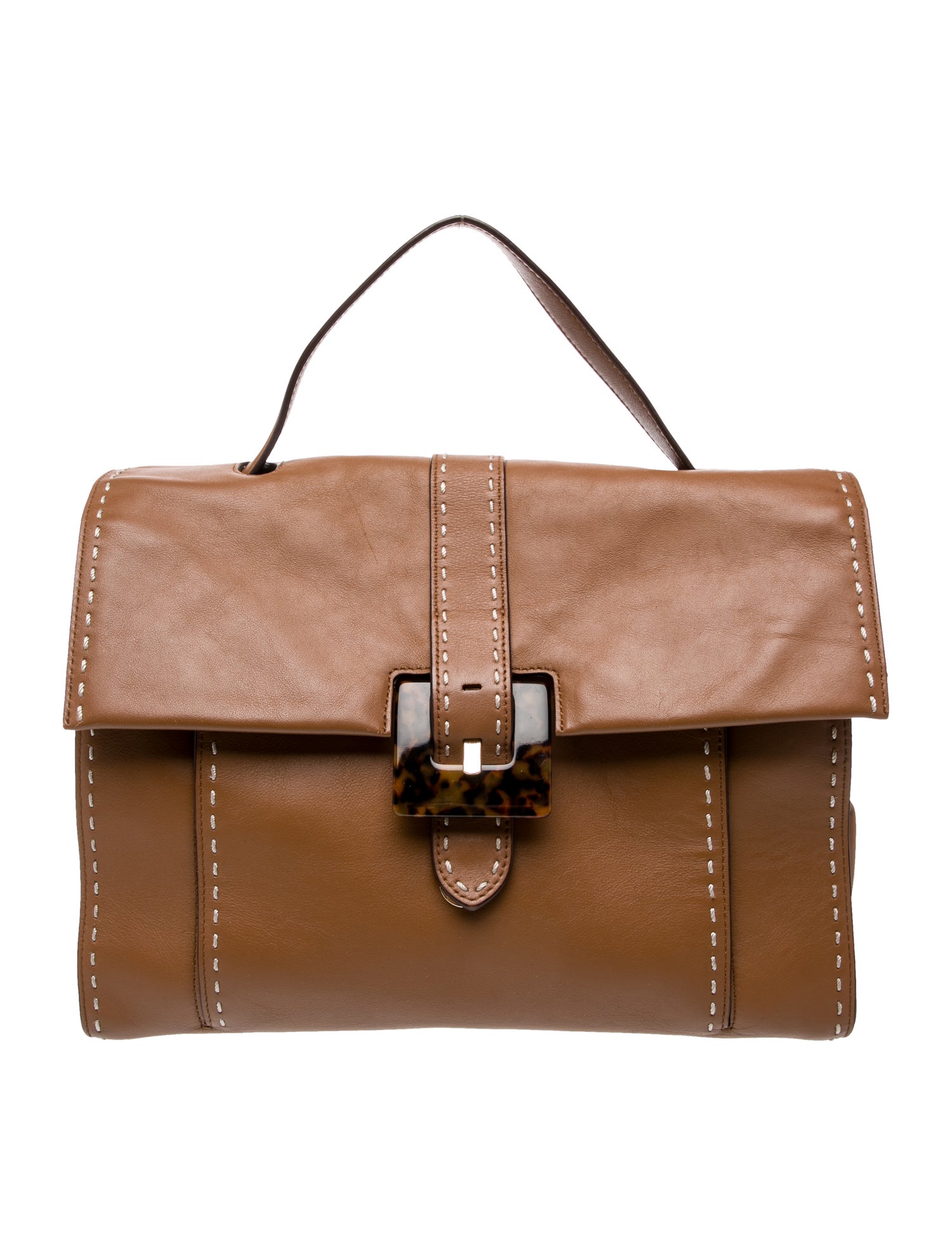 Ralph Lauren Leather Top Handle Bag