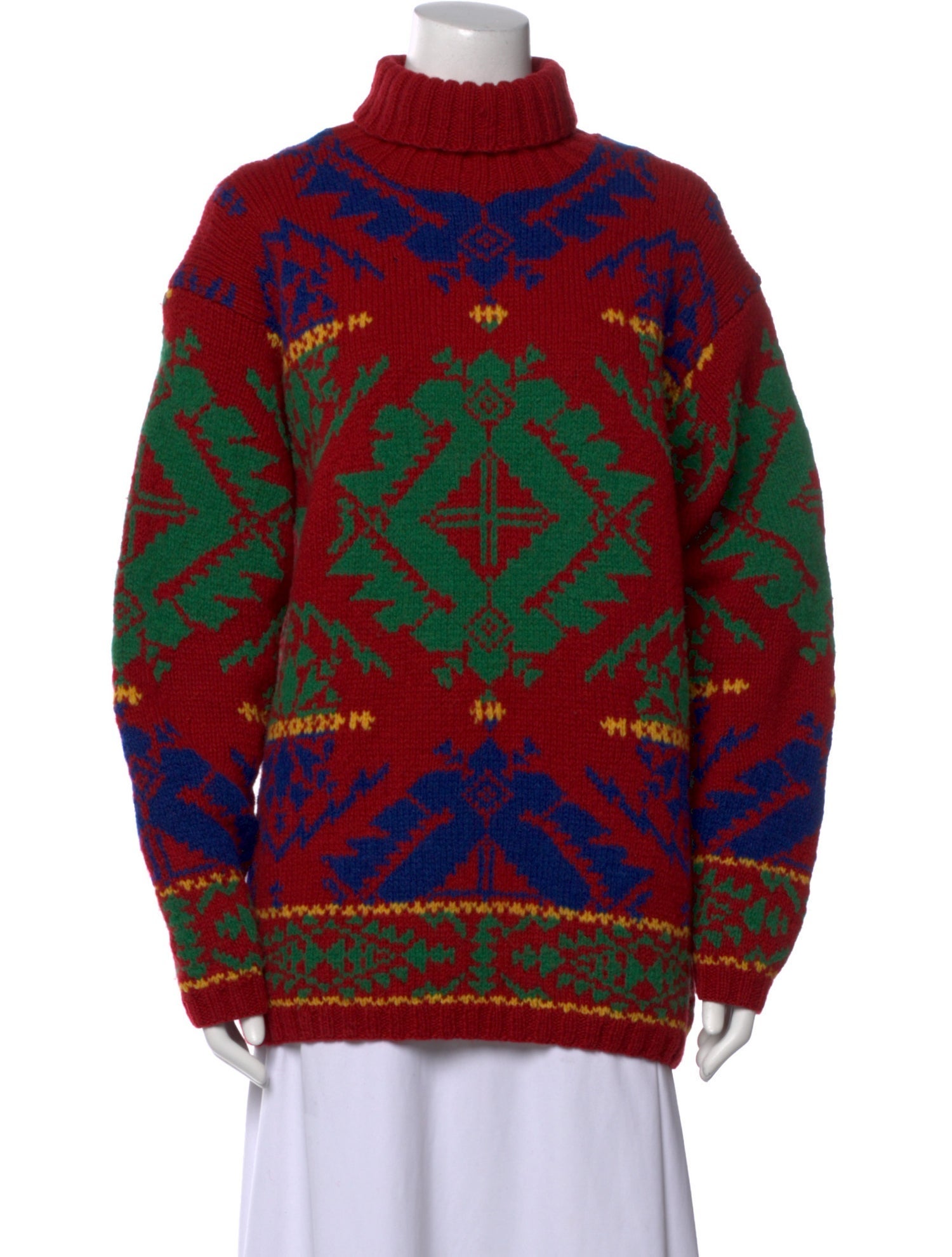 Ralph Lauren Wool Printed Sweater
