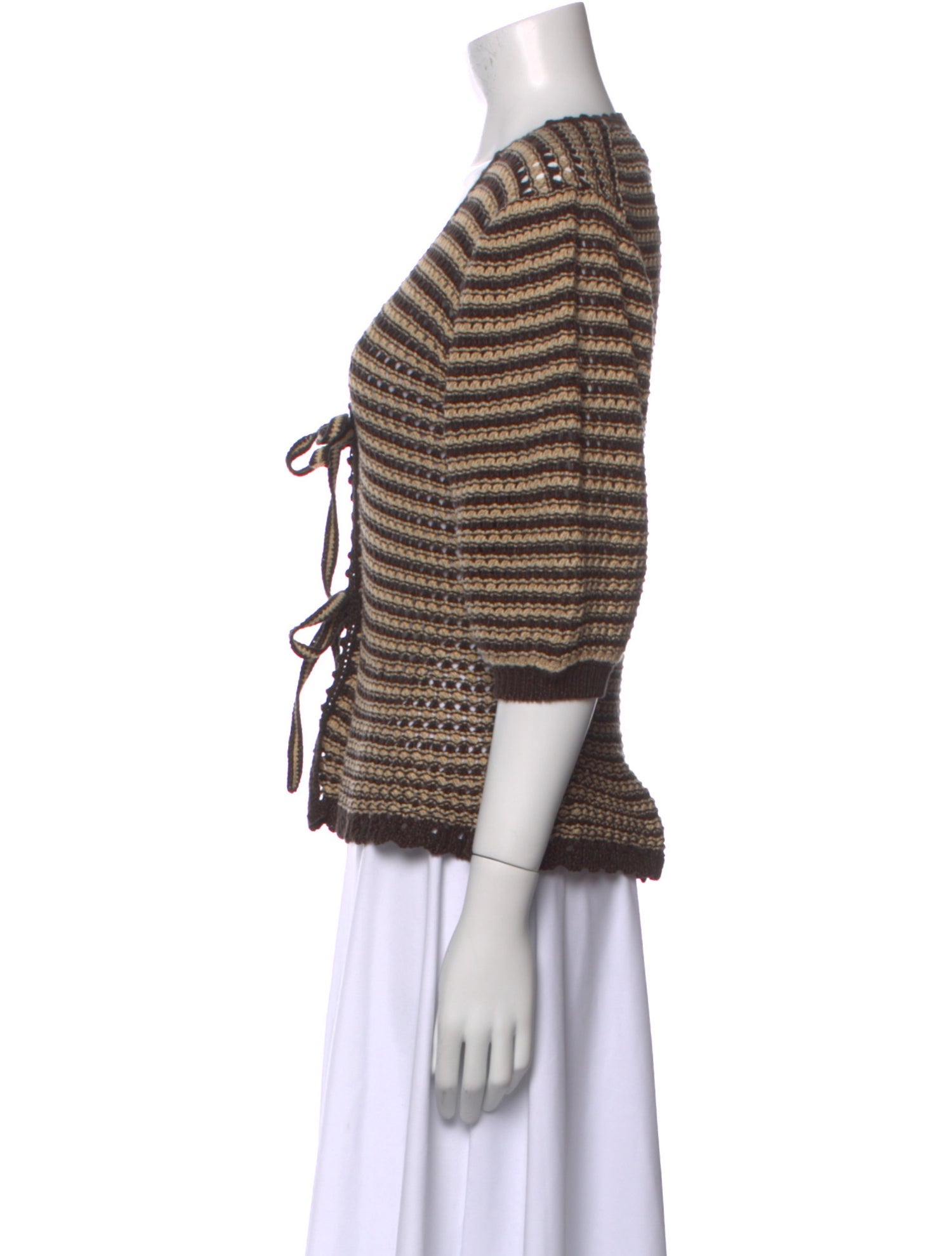 Ralph Lauren Striped V-Neck Sweater