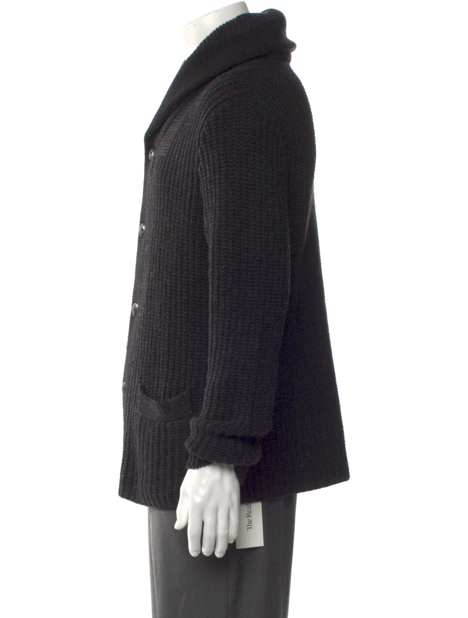 Ralph Ralph Lauren Merino Wool Mock Neck Cardigan