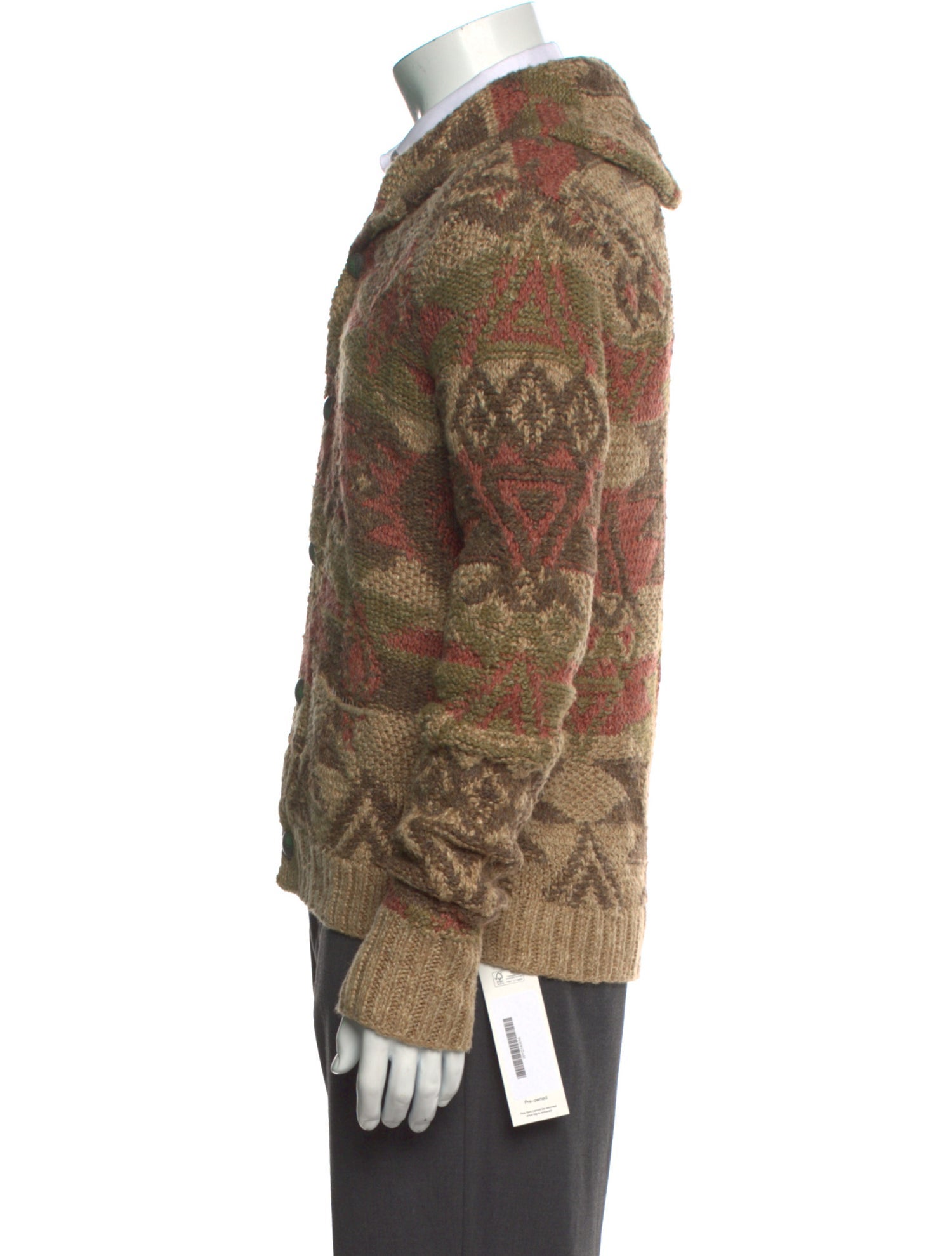 RRL & Co. Linen Printed Cardigan