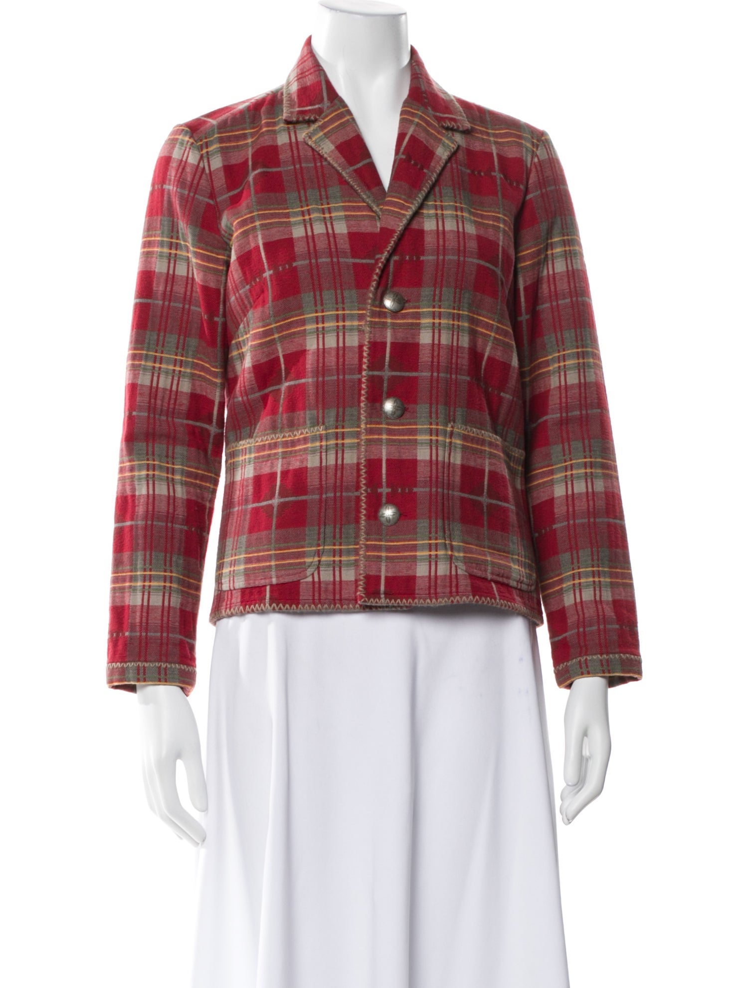 Ralph Lauren Plaid Print Blazer