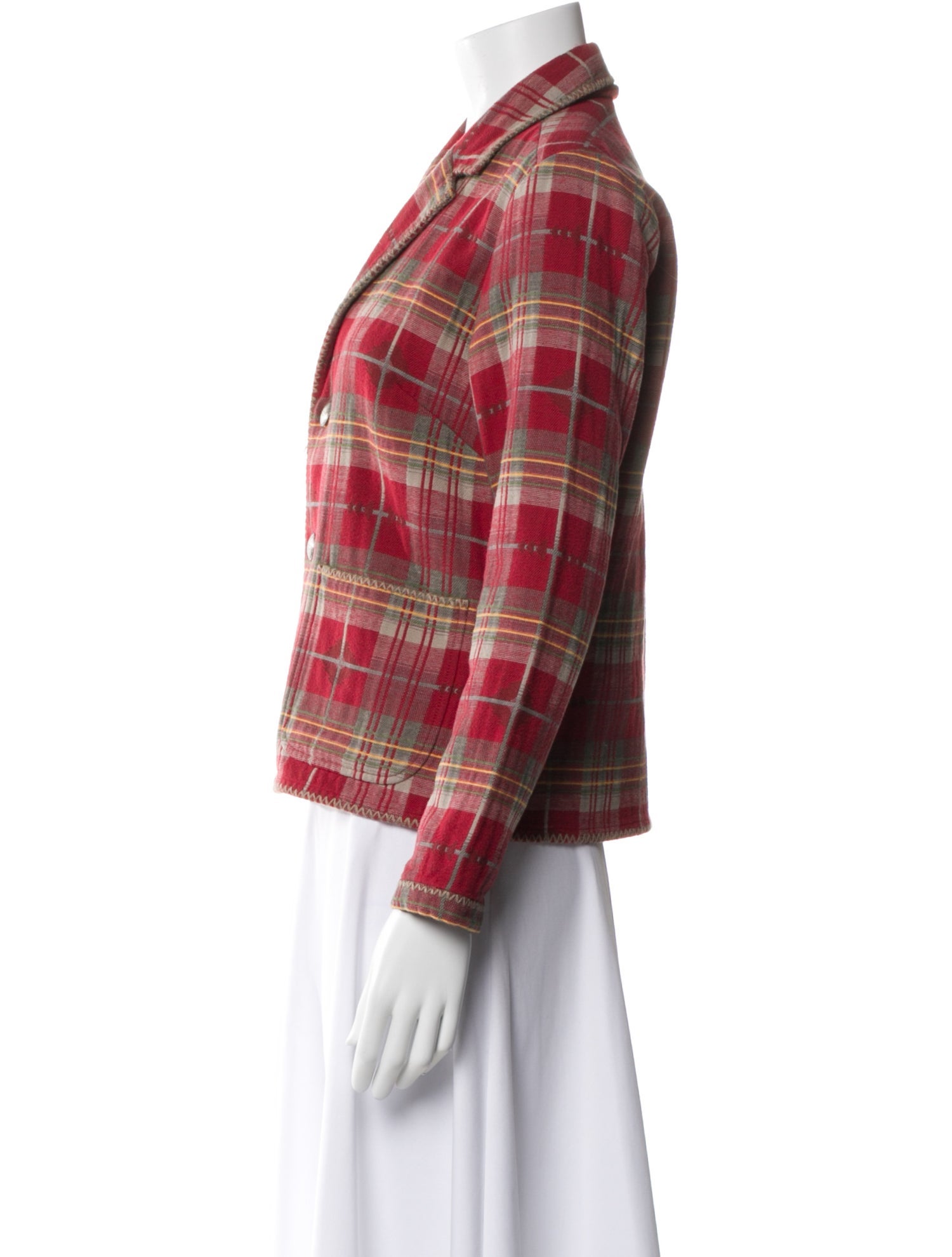 Ralph Lauren Plaid Print Blazer