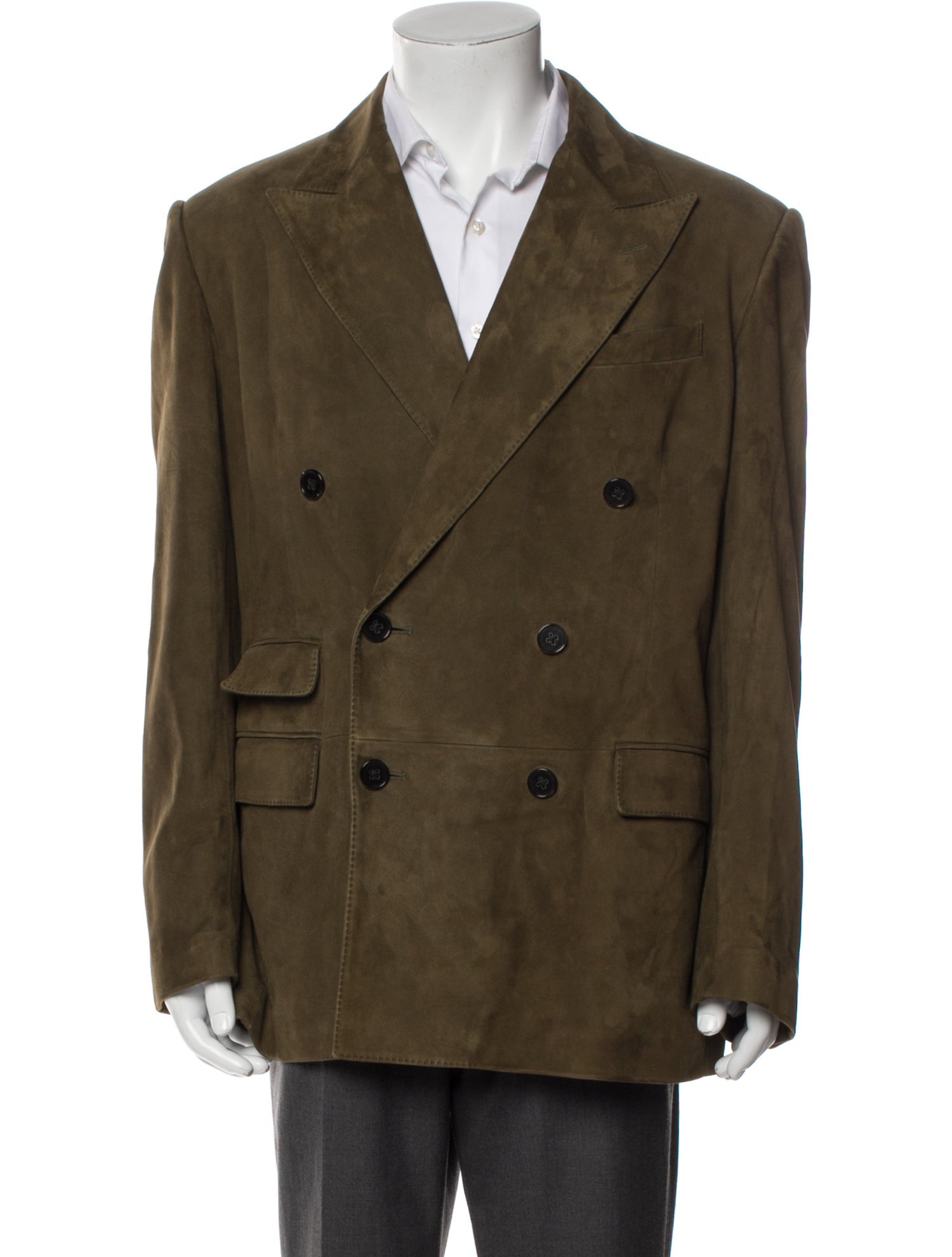 Ralph Lauren Purple Label Suede Peacoat