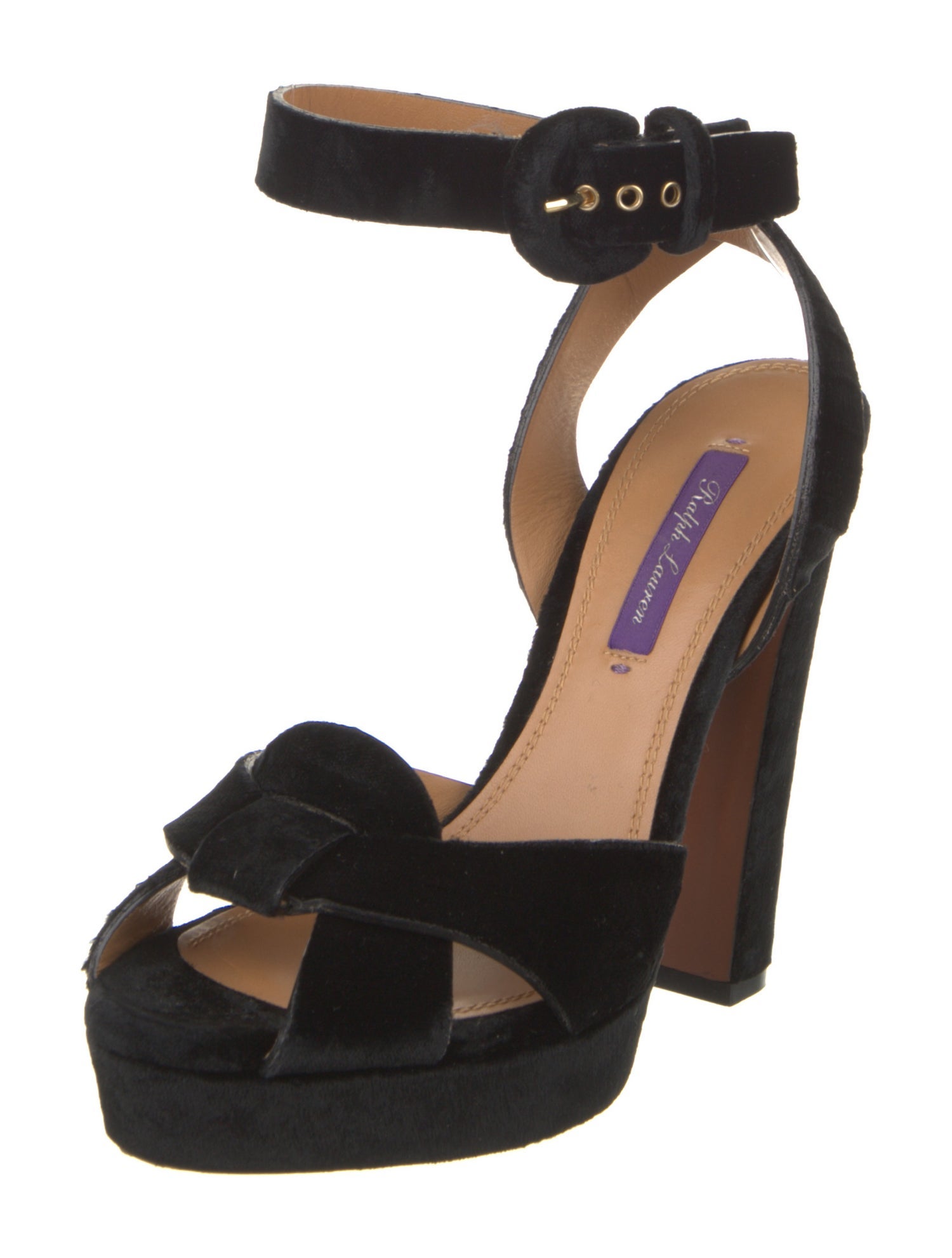 Ralph Lauren Velvet Sandals