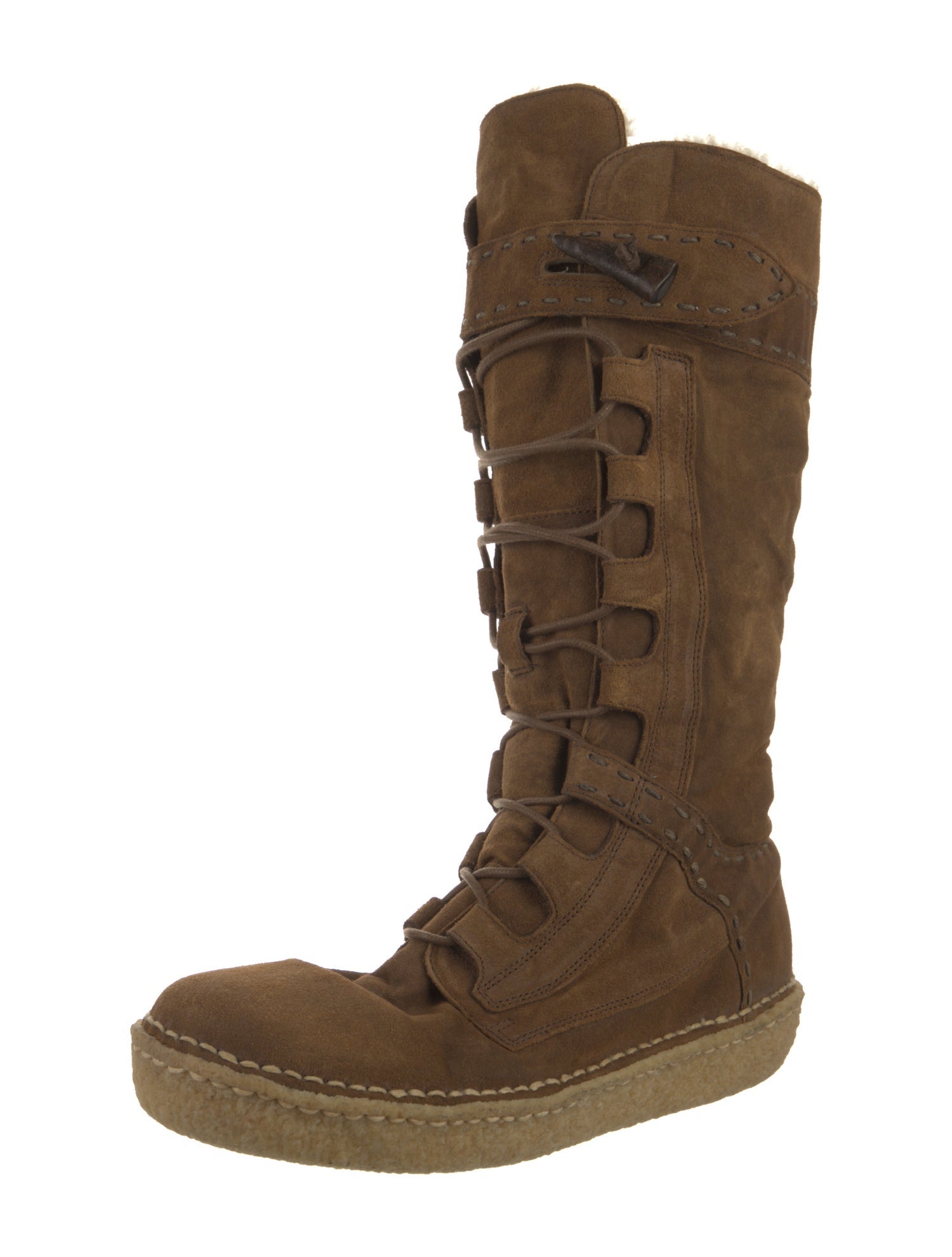 Ralph Lauren Suede Lace-Up Boots