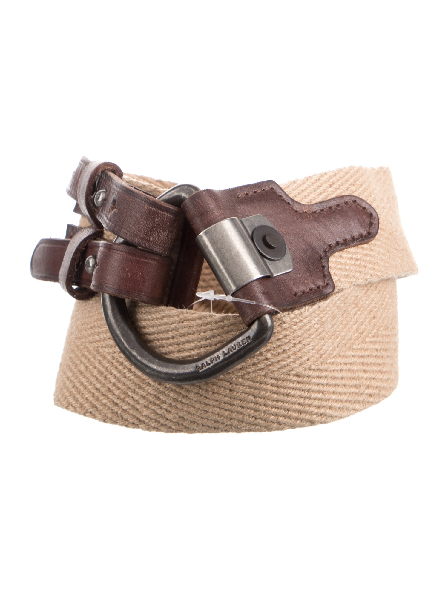 Ralph Lauren Leather Trim Embellishment Waist Belt