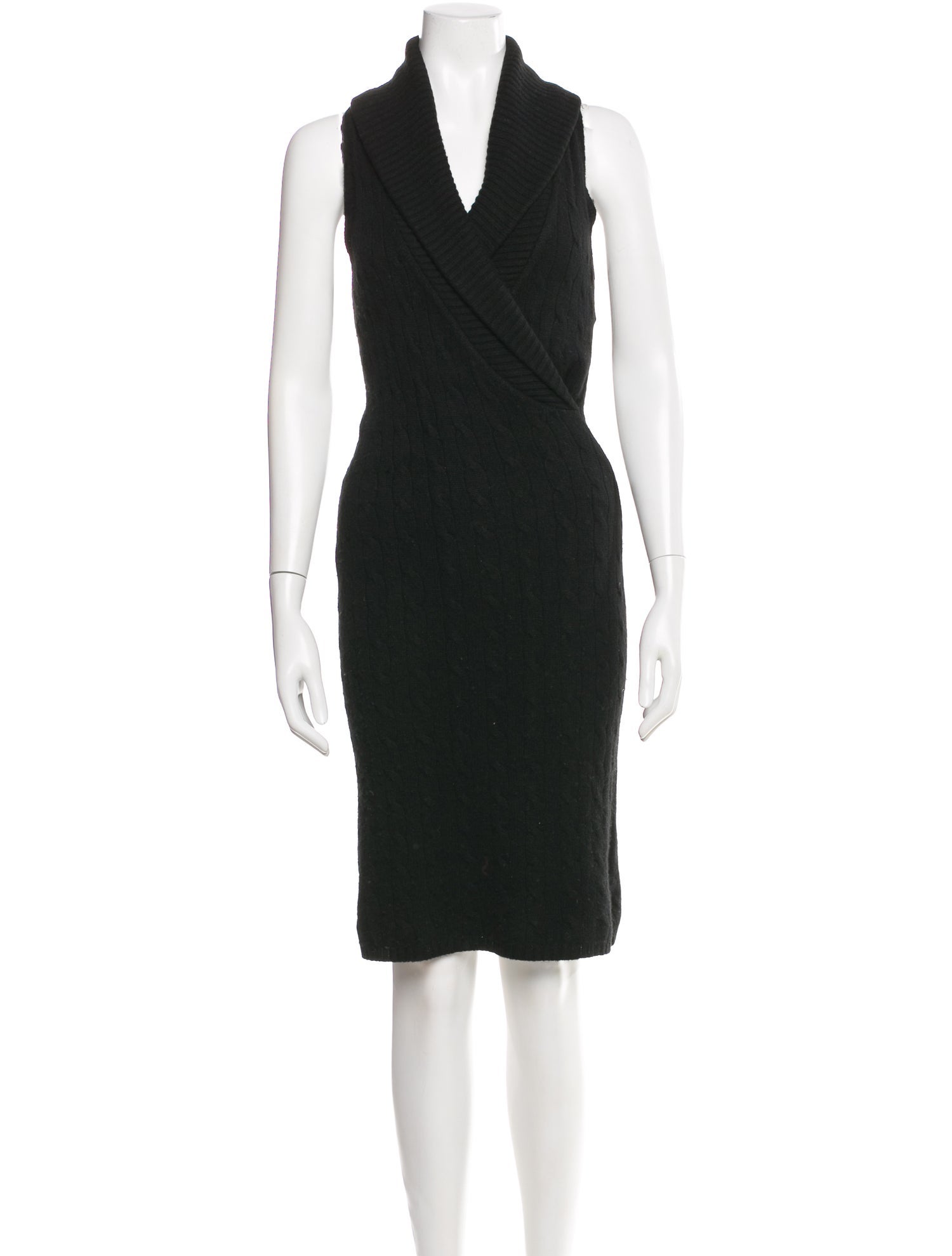 Ralph Lauren Cashmere Midi Length Dress