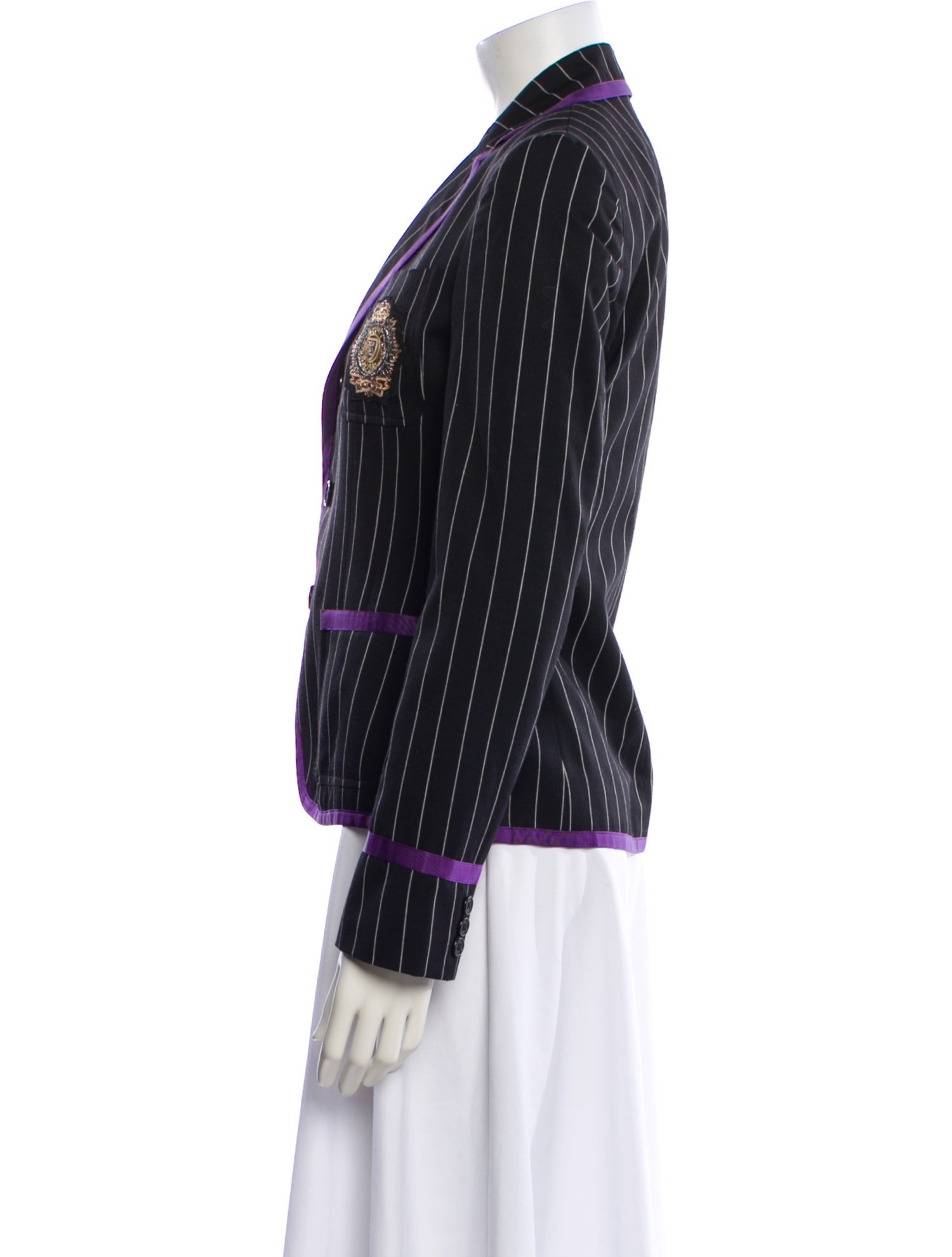 Ralph Lauren Wool Striped Blazer