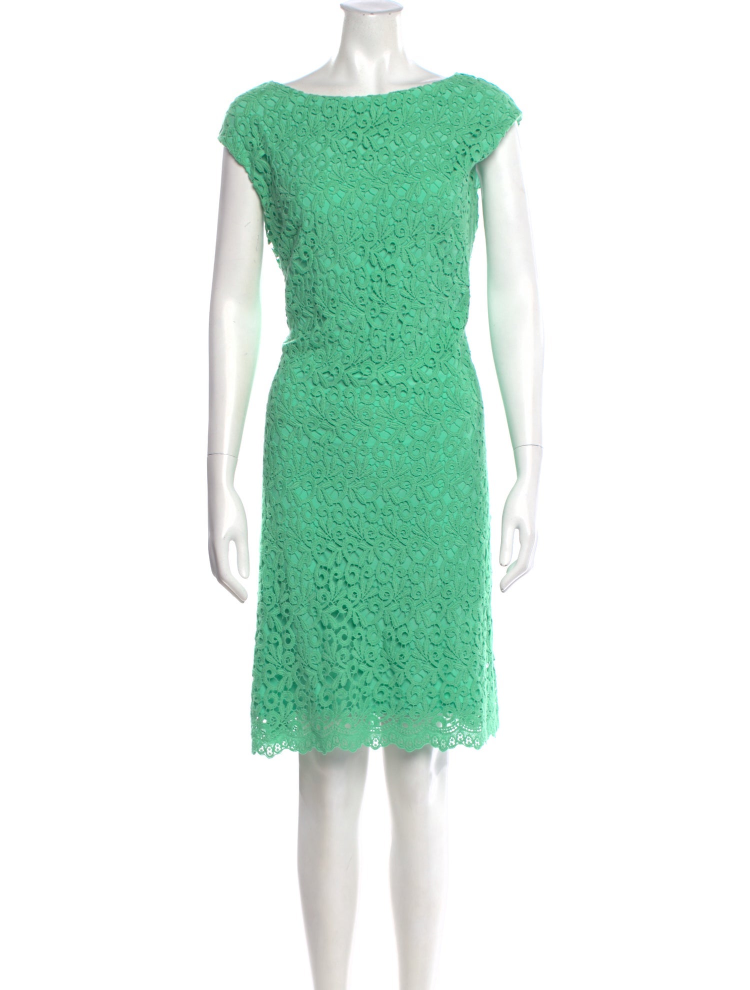 Ralph Lauren Lace Pattern Knee-Length Dress
