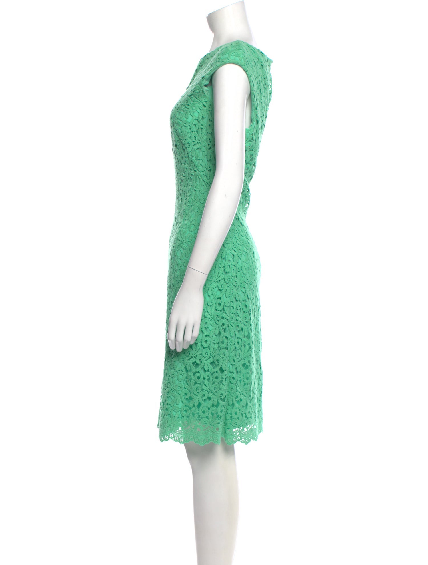 Ralph Lauren Lace Pattern Knee-Length Dress