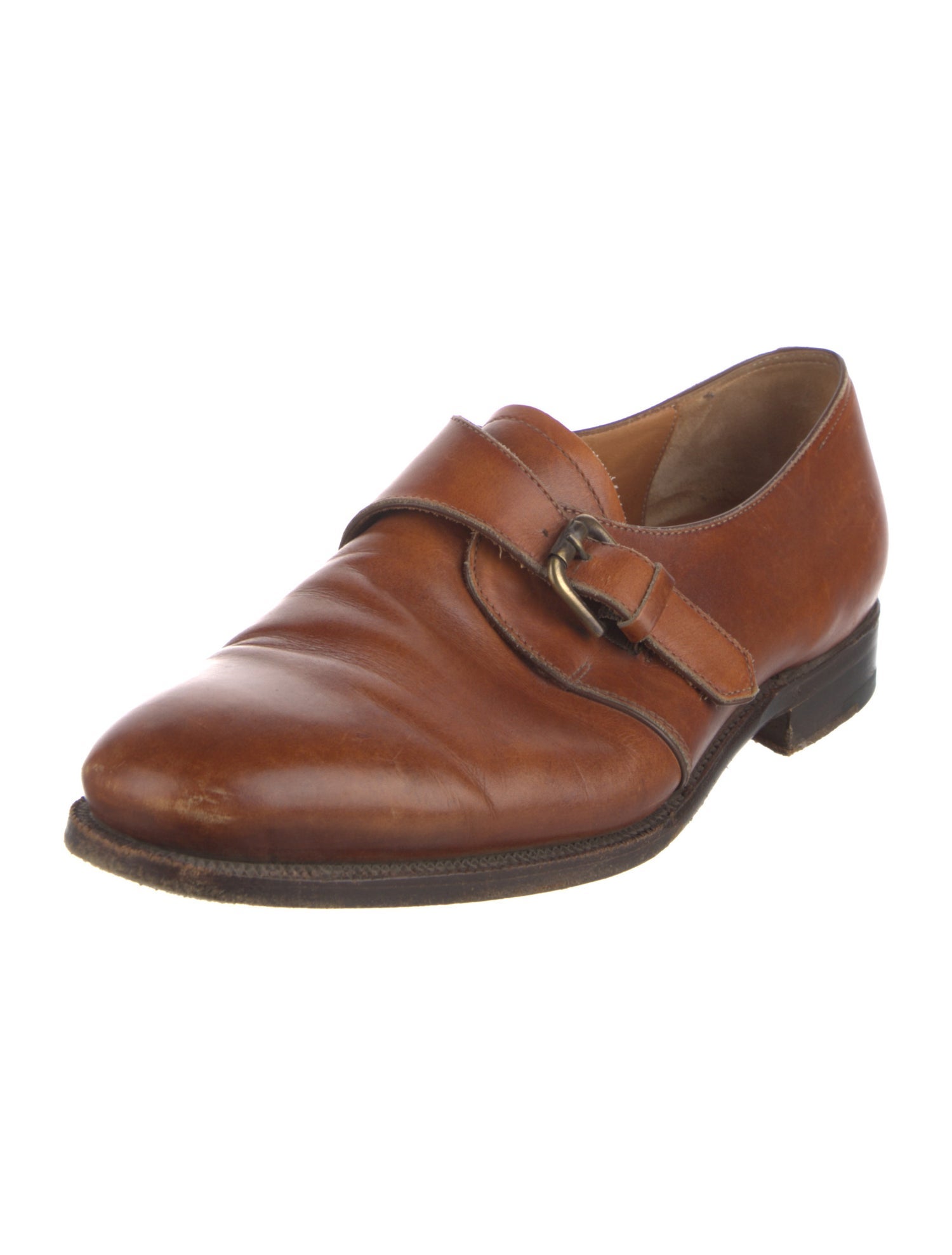 Ralph Lauren Purple Label Leather Monk Straps