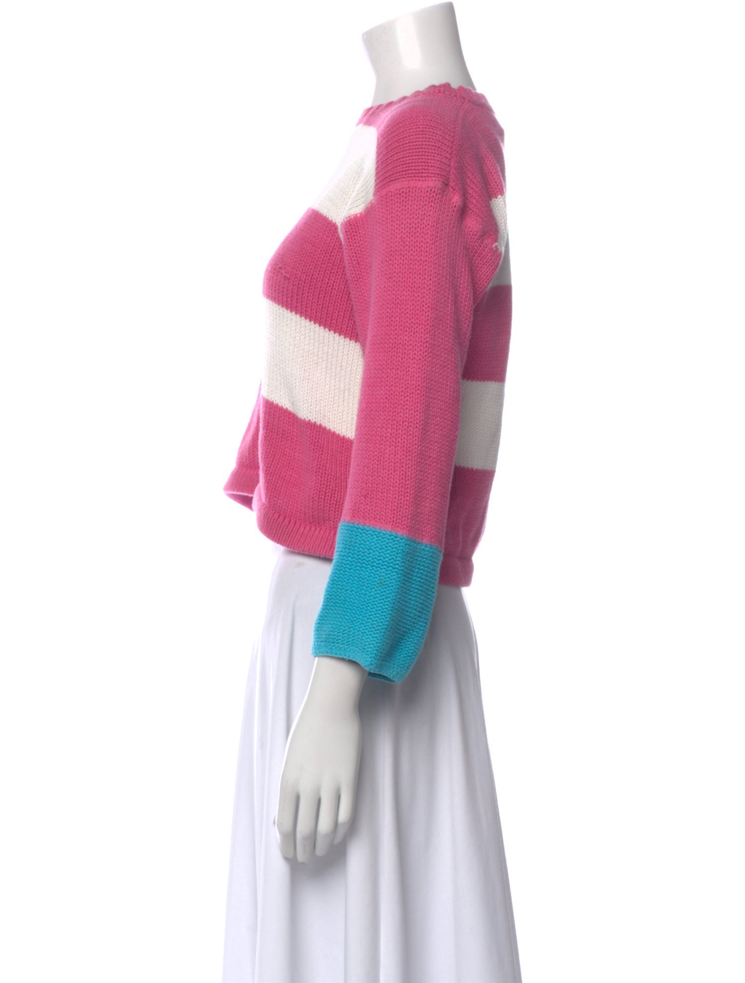 Ralph Lauren Striped Bateau Neckline Sweater