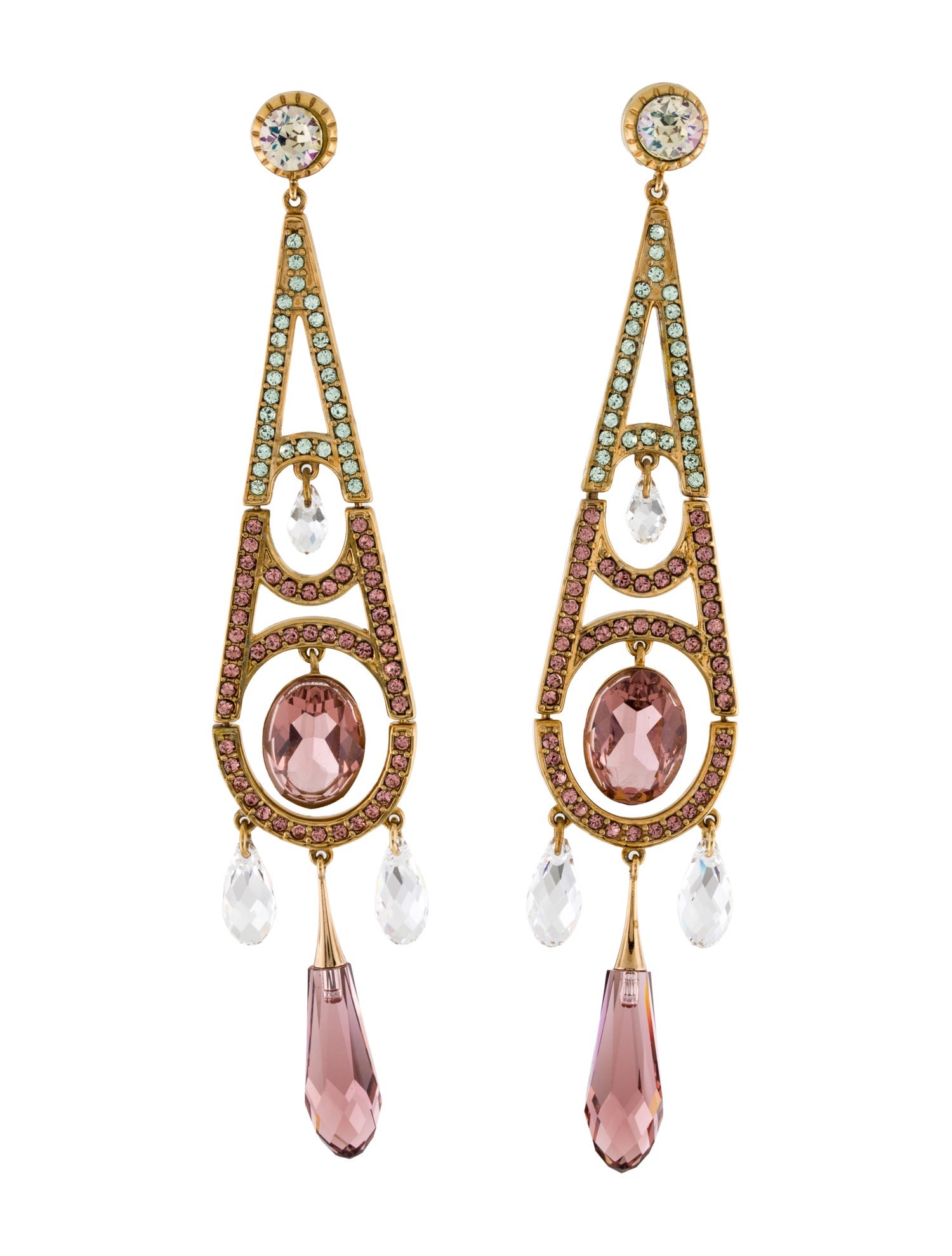 Ralph Lauren Crystal Drop Earrings