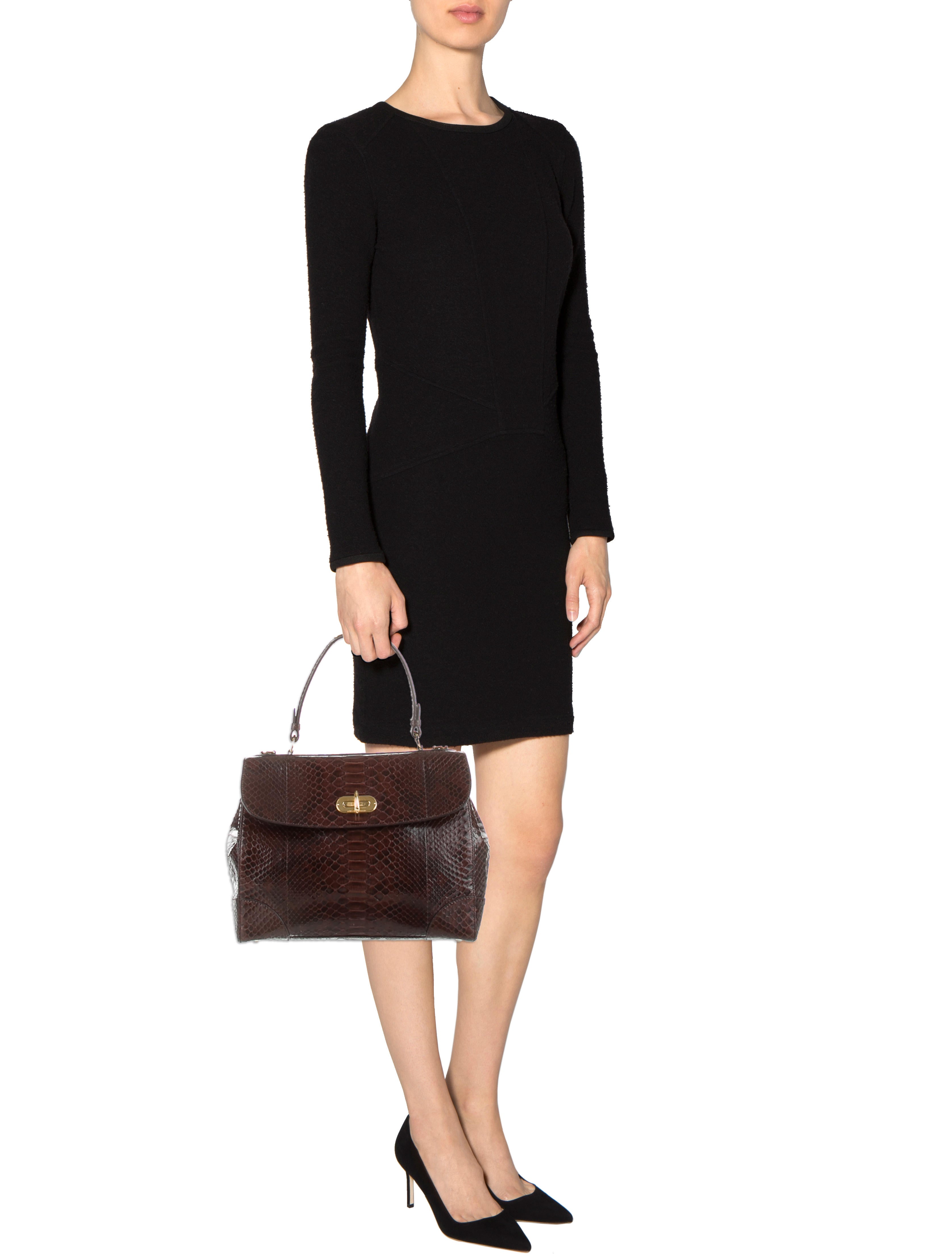 Ralph Lauren Medium Python Tiffin Bag