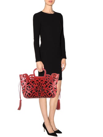 Ralph Lauren Vachetta Scroll Tote