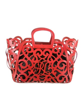 Ralph Lauren Vachetta Scroll Tote