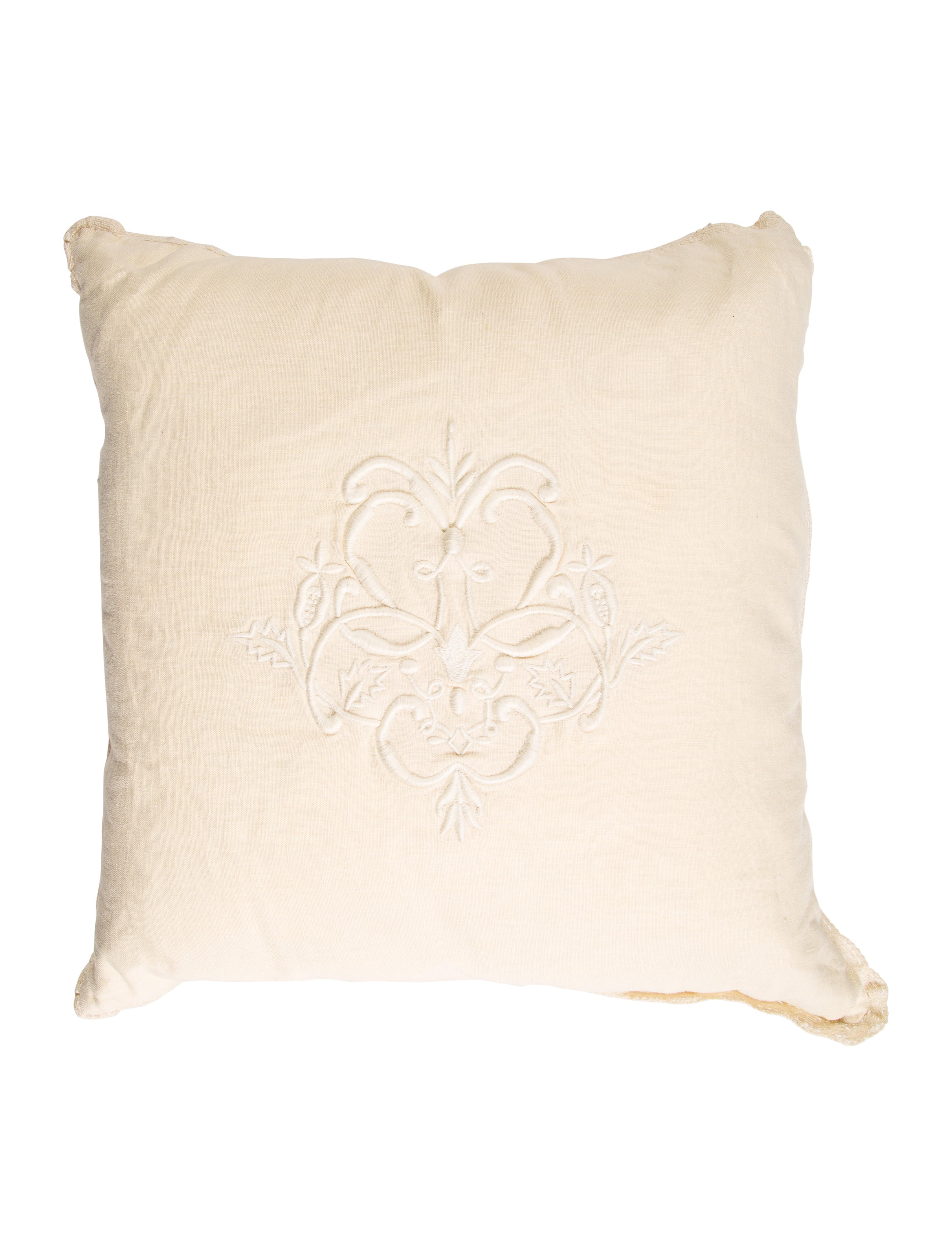 Ralph Lauren Embroidered Throw Pillow - Bedding And Bath - WYG22448 The RealReal