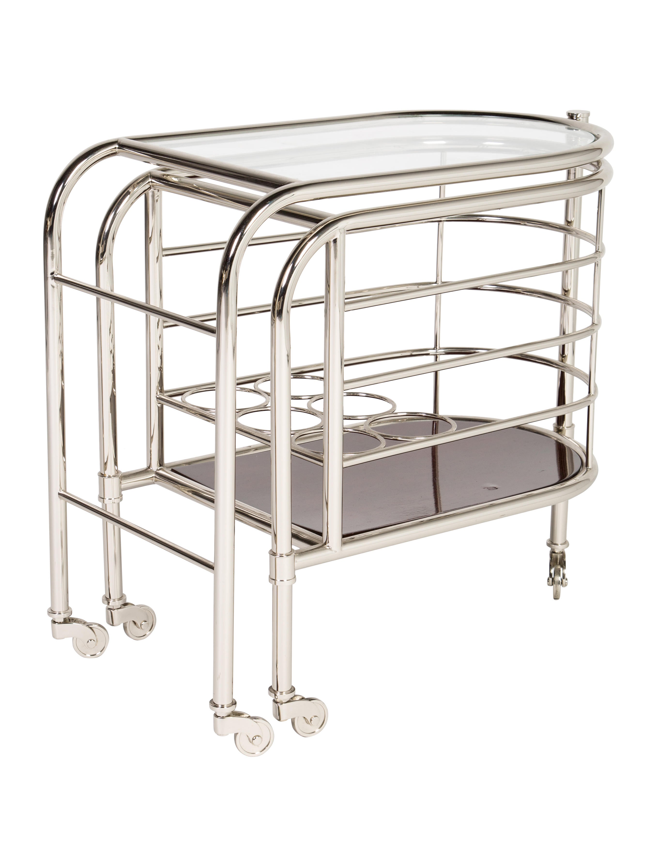 Modern Metropolis Bar Trolley Tabletop And Kitchen WYG23095 The