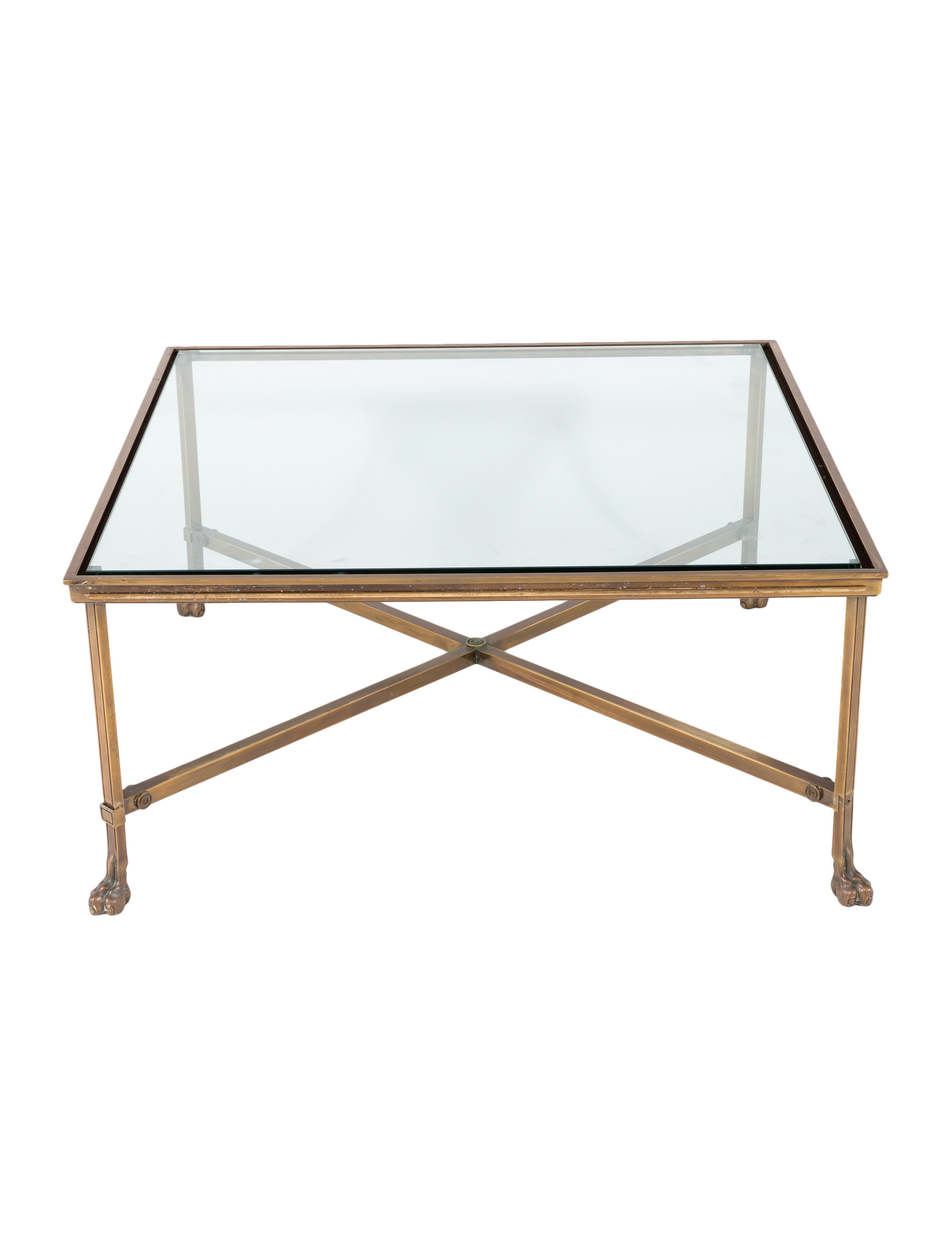 Ralph Lauren Glass Coffee Table Furniture WYG23279 The RealReal