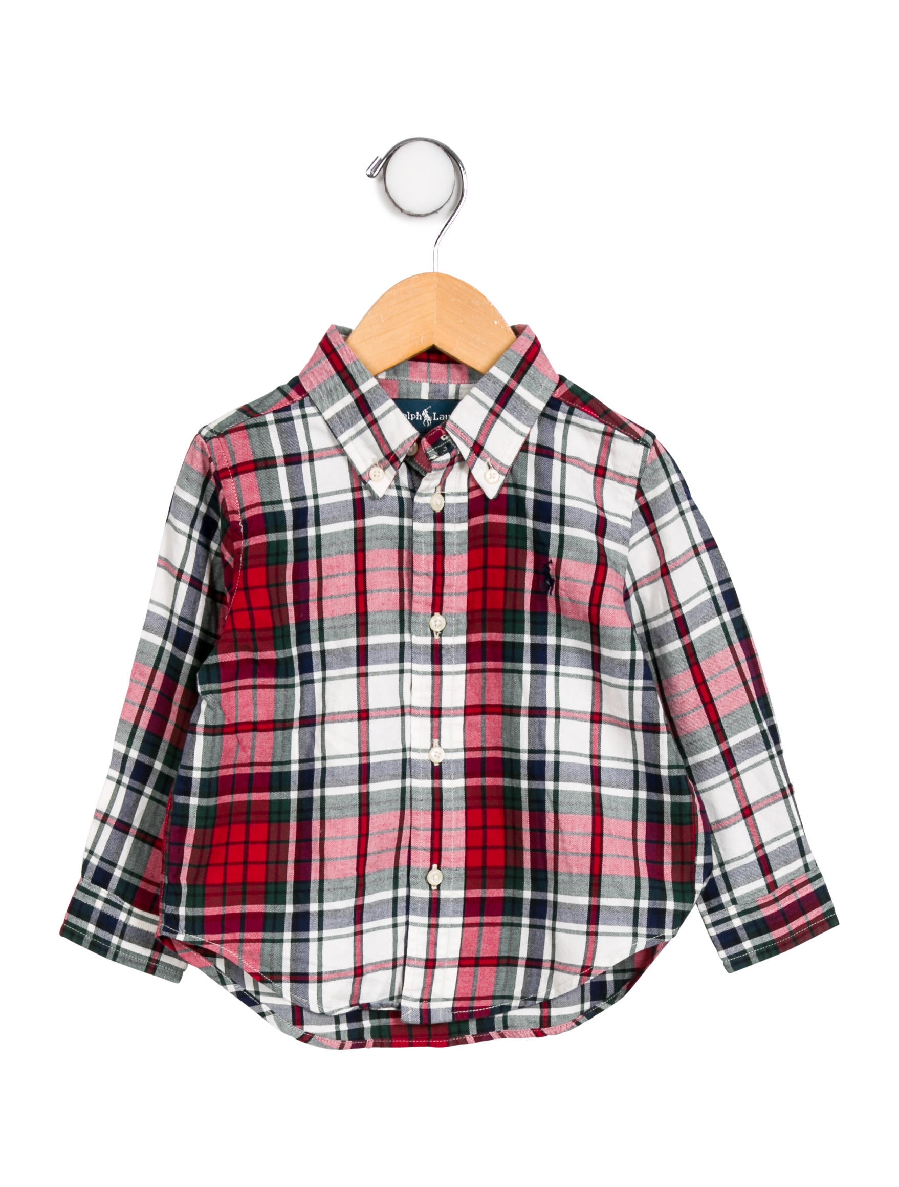 Ralph Lauren Boys' Plaid Long Sleeve Shirt