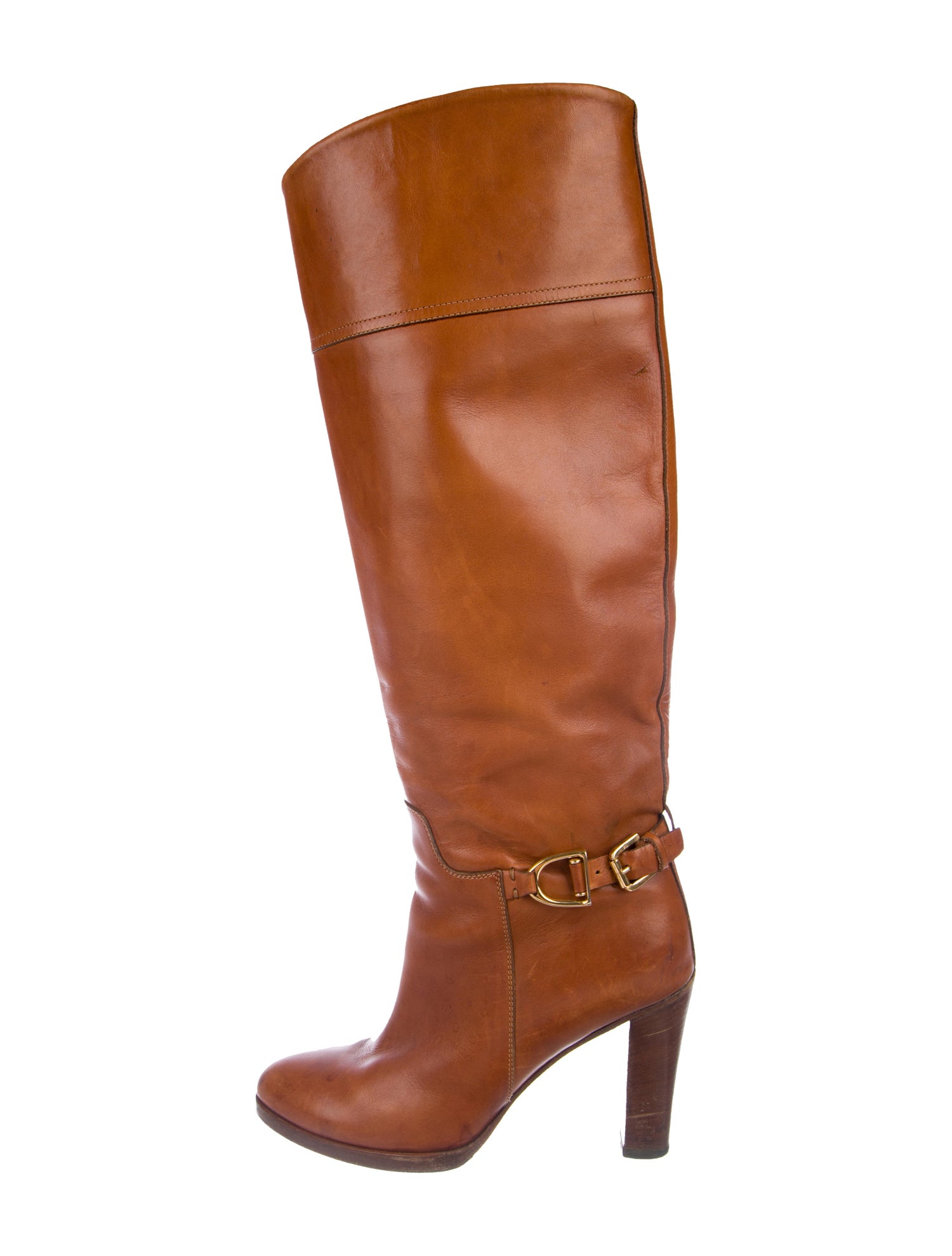 ralph lauren knee high boots