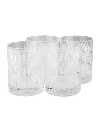 Ralph Lauren Set of 4 Ettrick Double Old Fashioned Glasses
