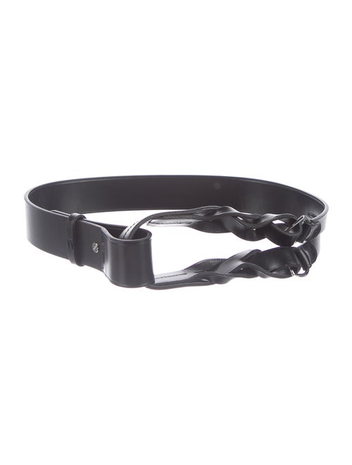 Ralph Lauren Leather Wide Belt Black